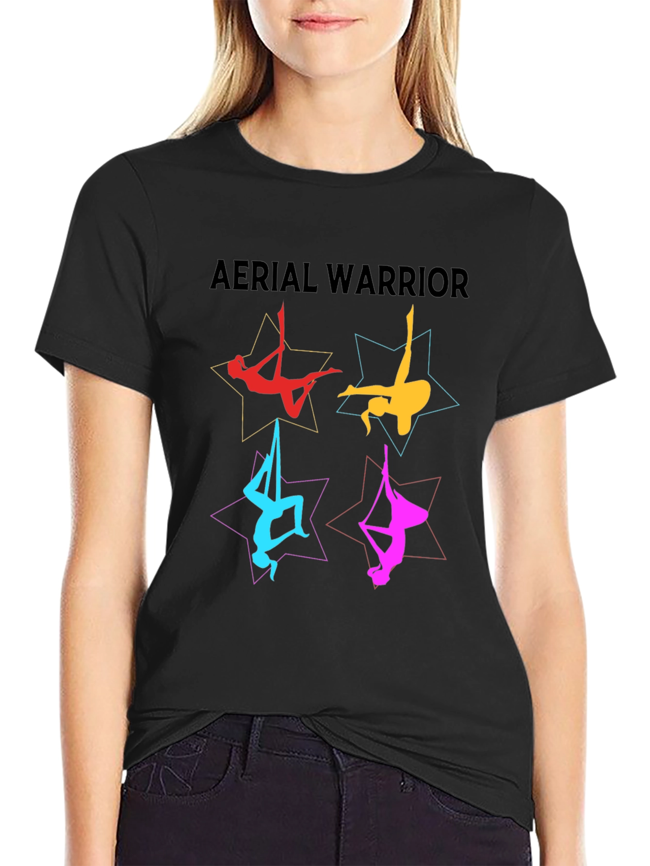 Aerial Warrior T-Shirt - Stylish Acrobatics Design