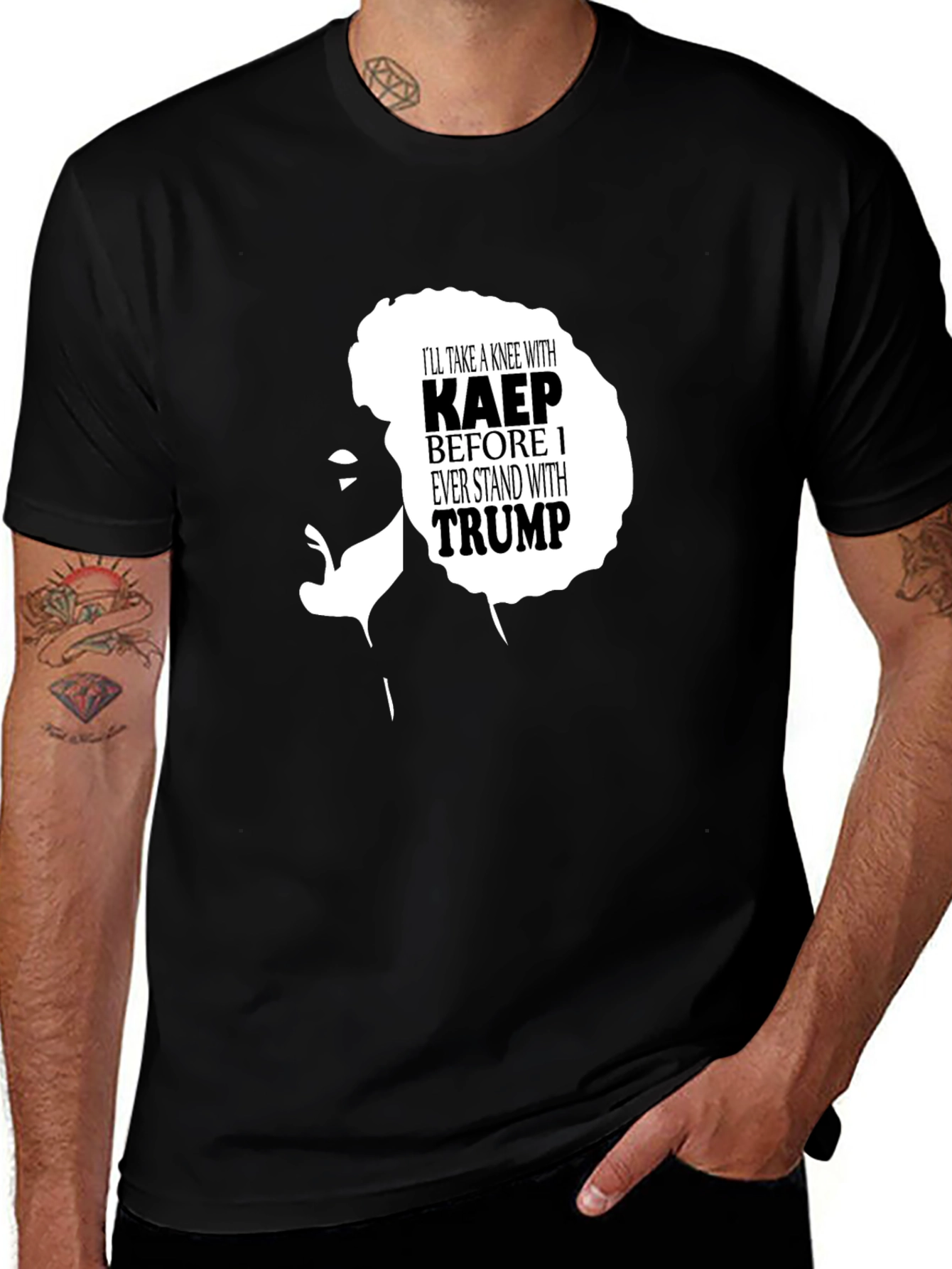 Kneel With Kaepernick T-Shirt - Political Statement Tee