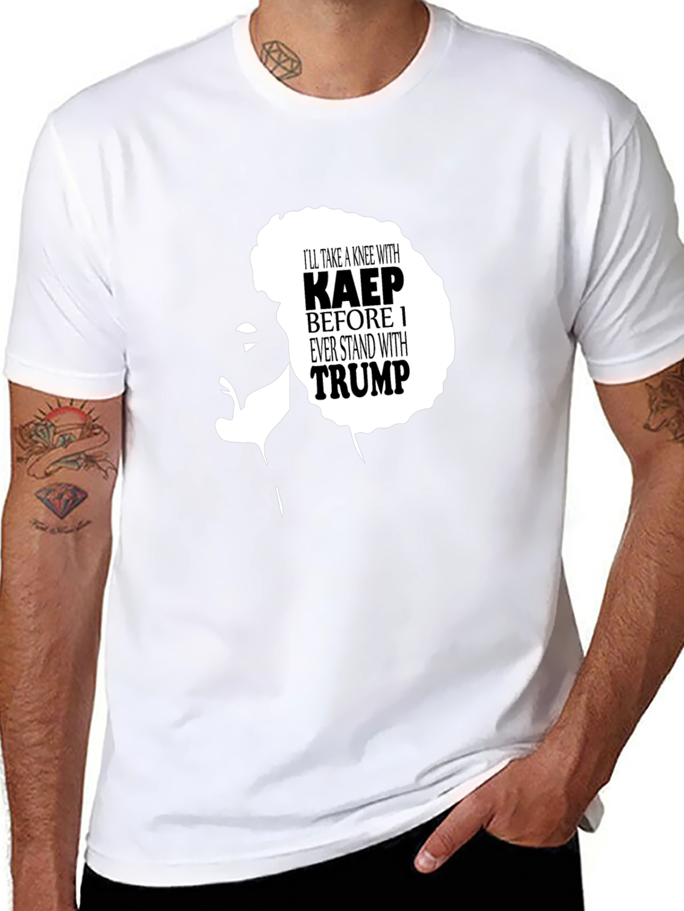 Kneel With Kaepernick T-Shirt - Political Statement Tee