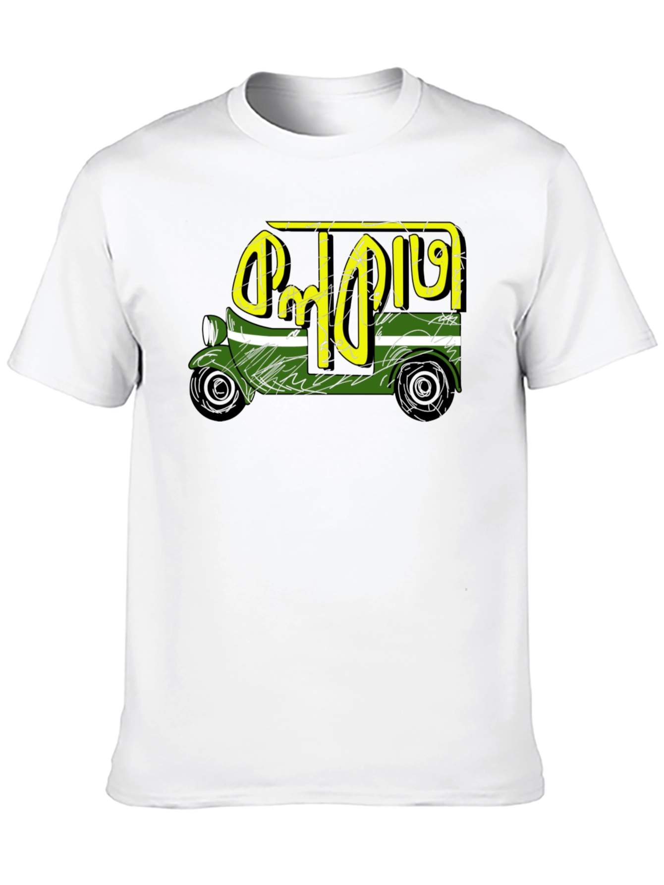 Cool Dhaka Rickshaw Art Tee