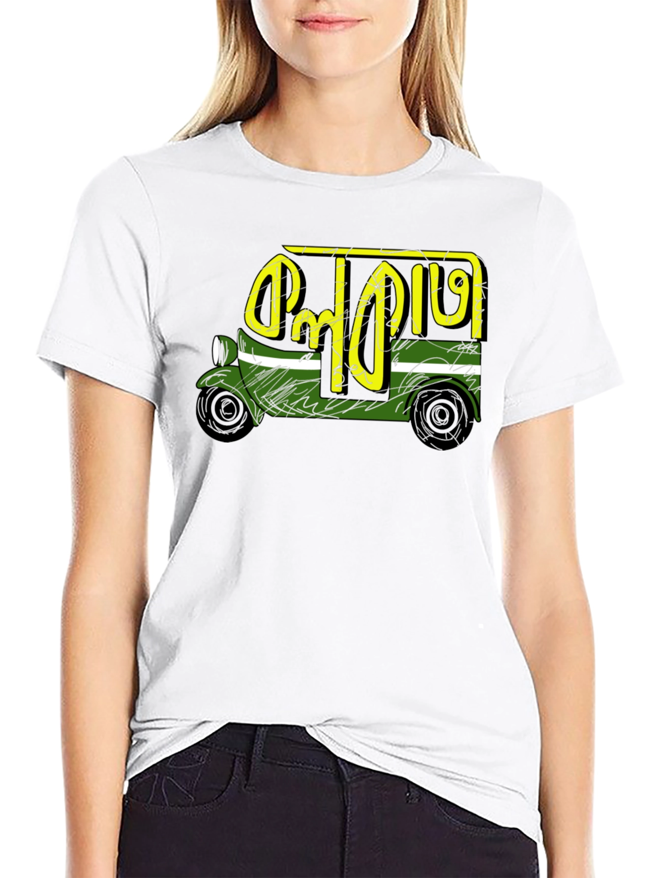 Cool Dhaka Rickshaw Art Tee