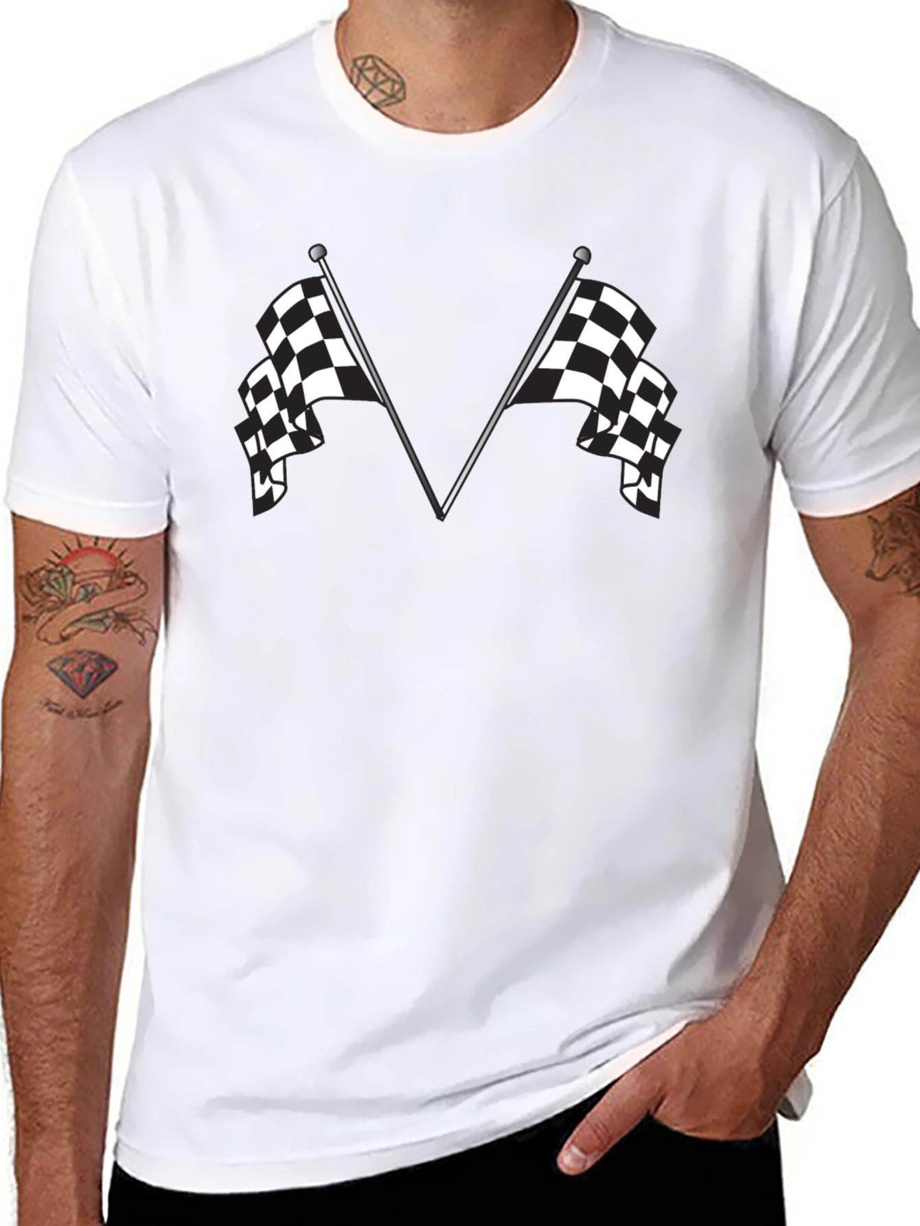 Racing Flags Graphic T-Shirt