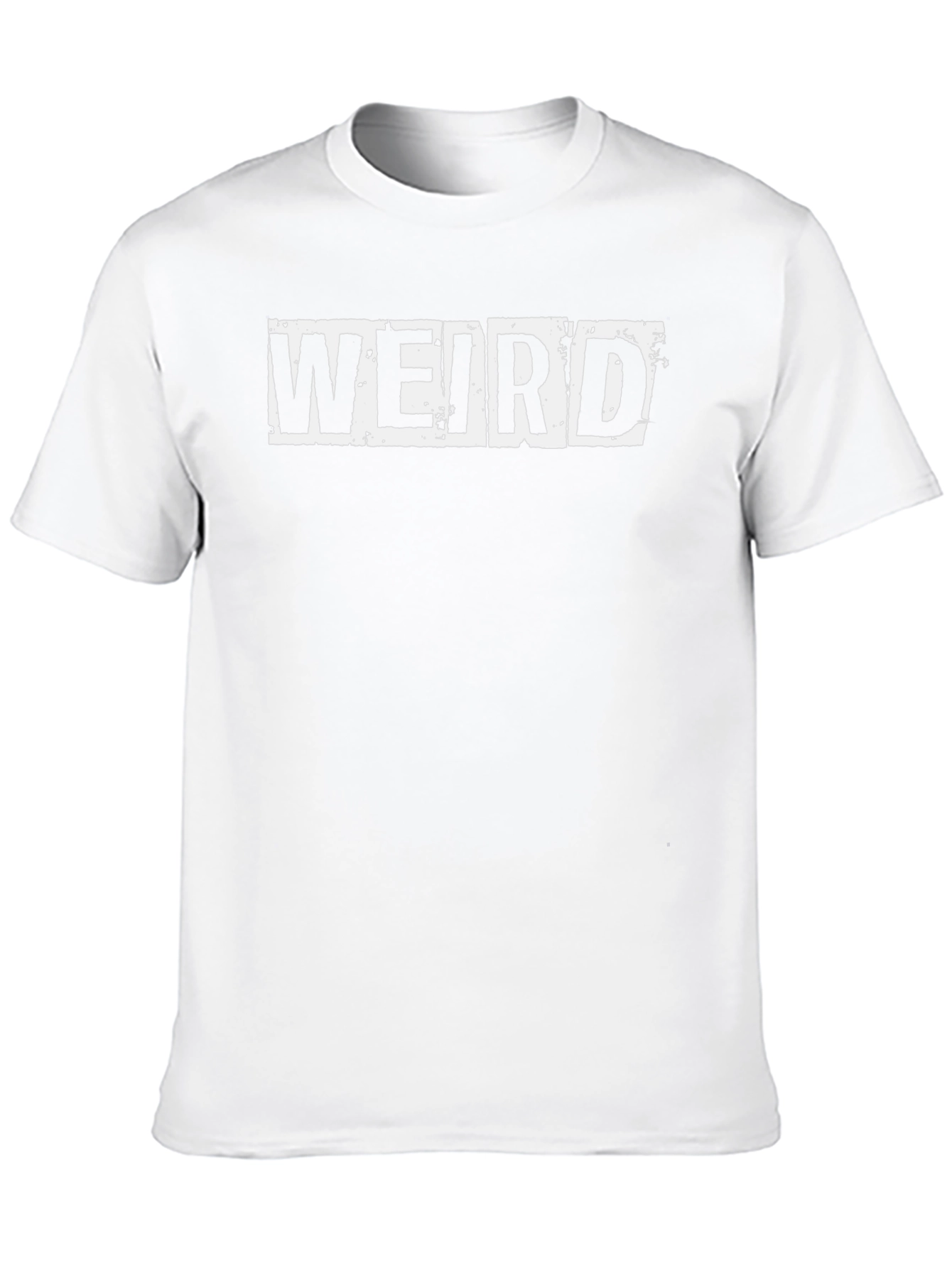 Weird Graphic Tee - Unisex Black Cotton T-Shirt