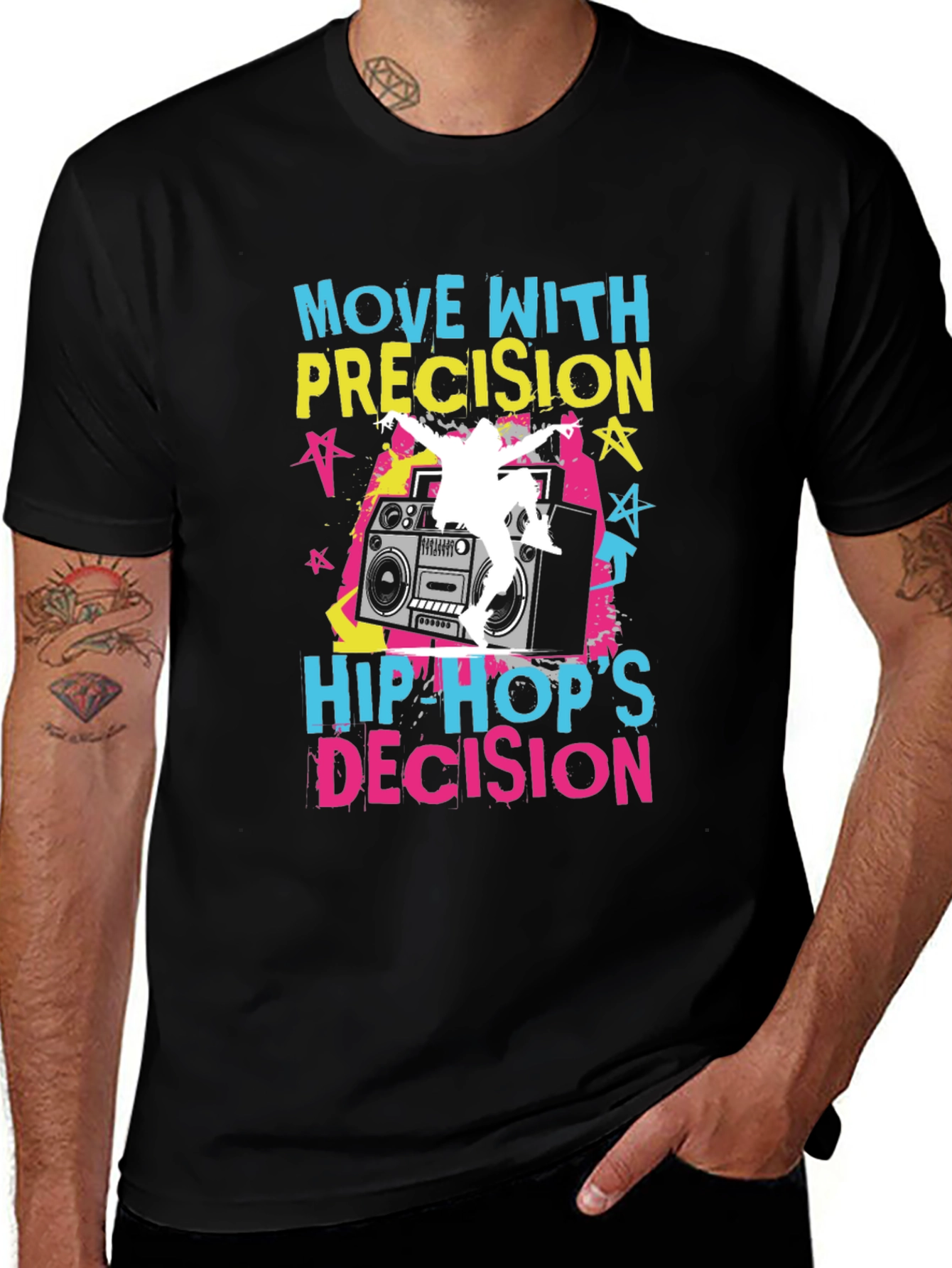 Hip Hop Move with Precision Graphic Tee