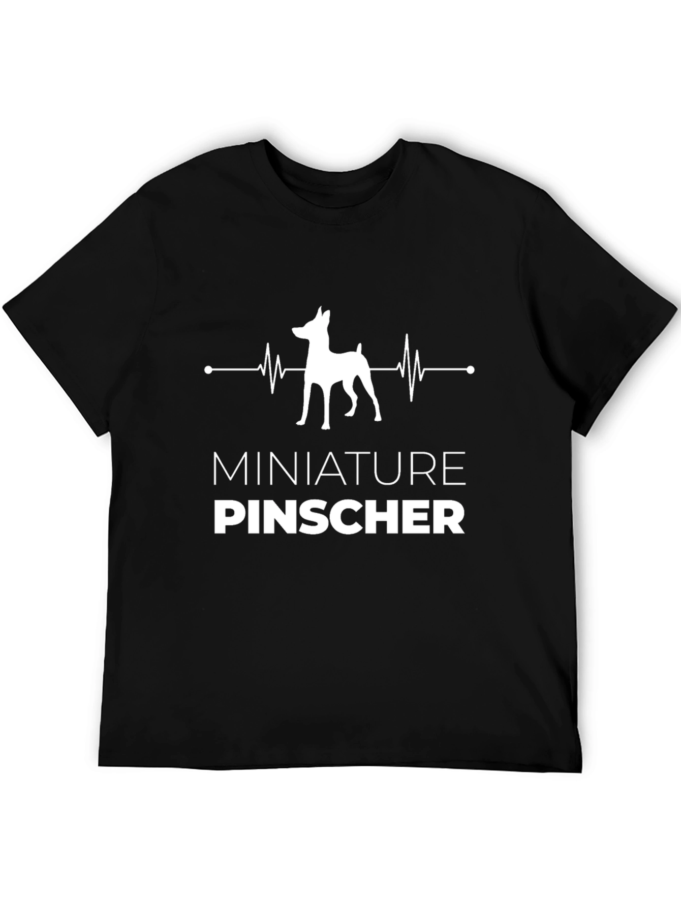 Miniature Pinscher Heartbeat Graphic T-Shirt
