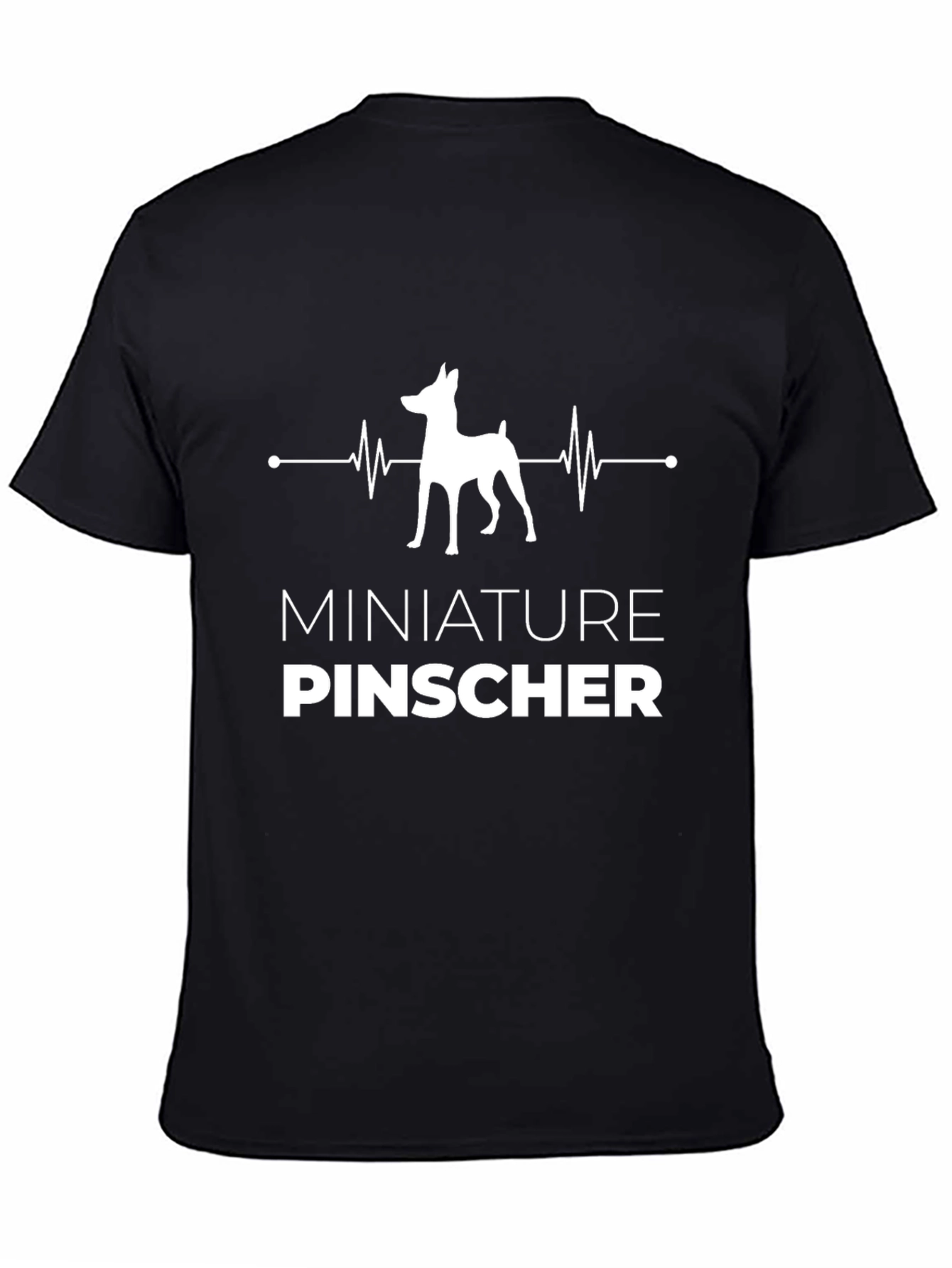 Miniature Pinscher Heartbeat Graphic T-Shirt