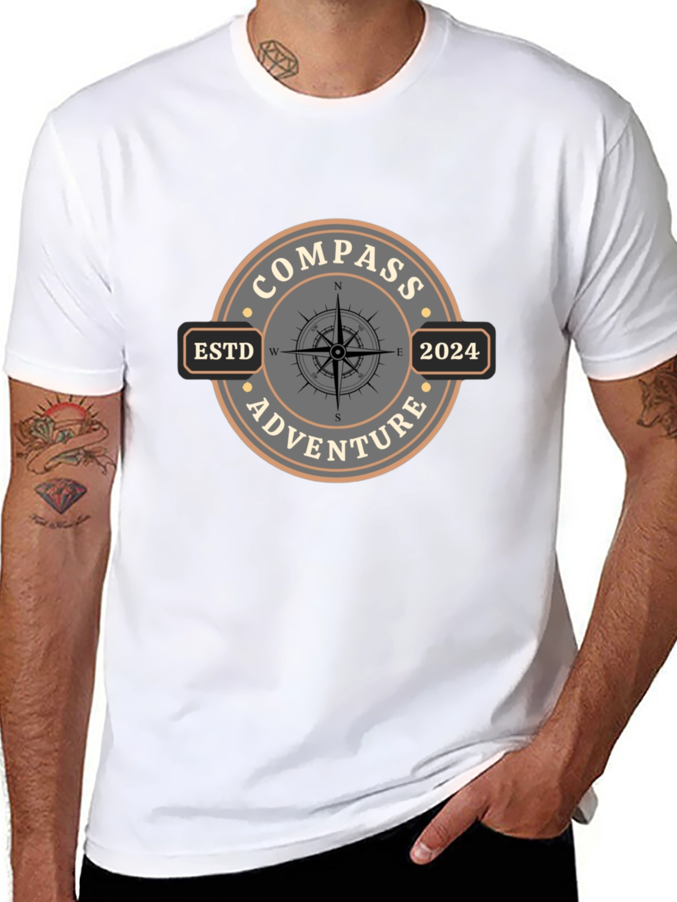 Compass Adventure Graphic T-Shirt