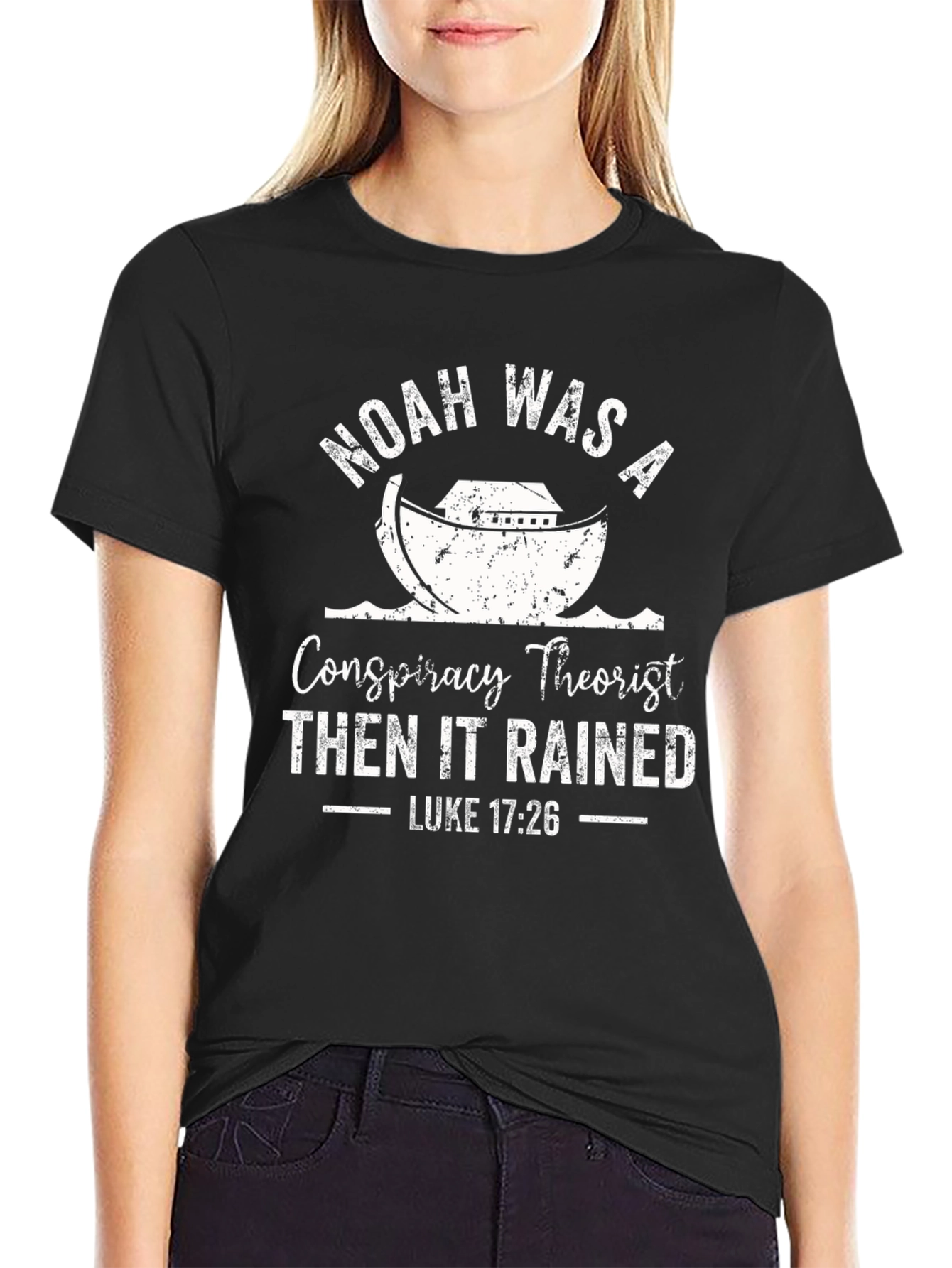 Noah Conspiracy Theorist Funny Christian T-Shirt