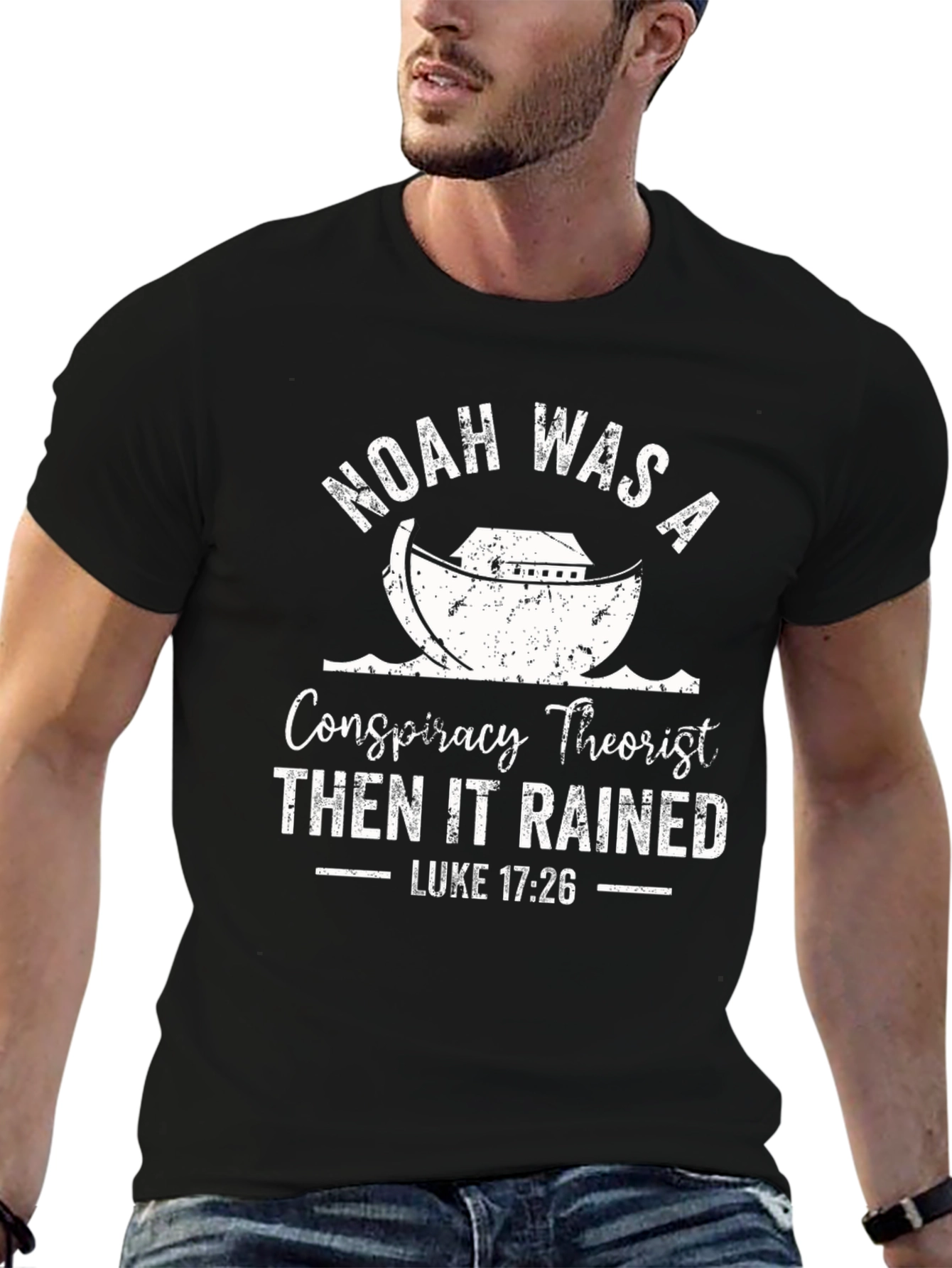Noah Conspiracy Theorist Funny Christian T-Shirt