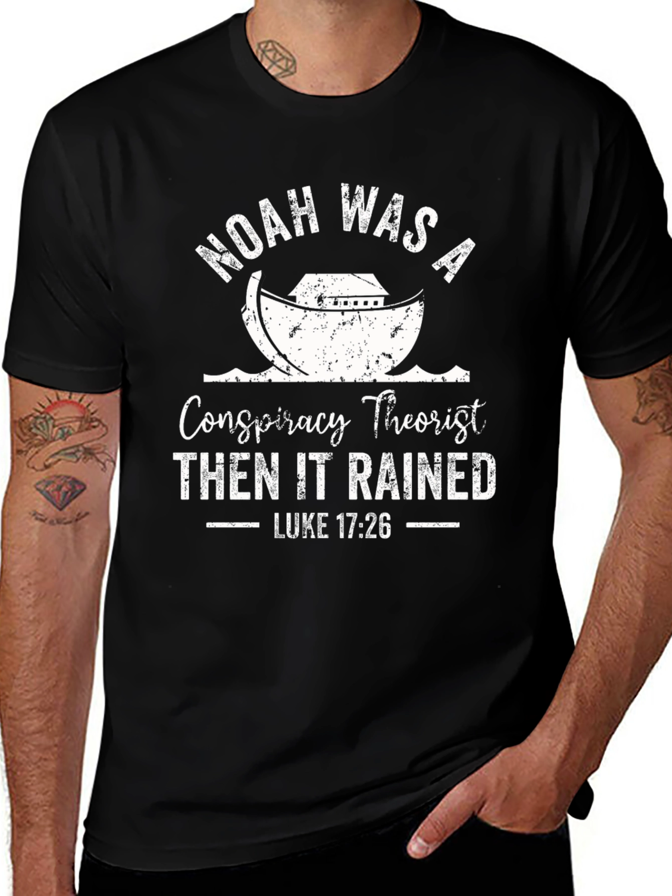 Noah Conspiracy Theorist Funny Christian T-Shirt