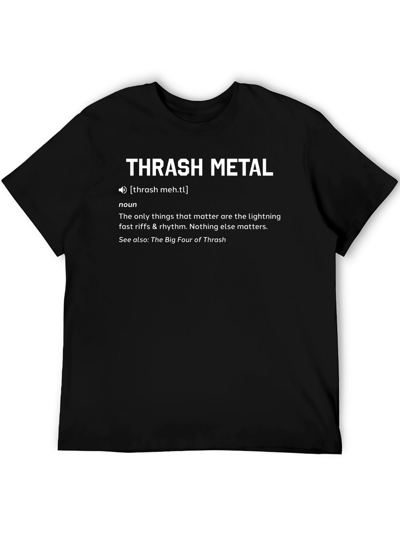 Thrash Metal Definition Black T-Shirt