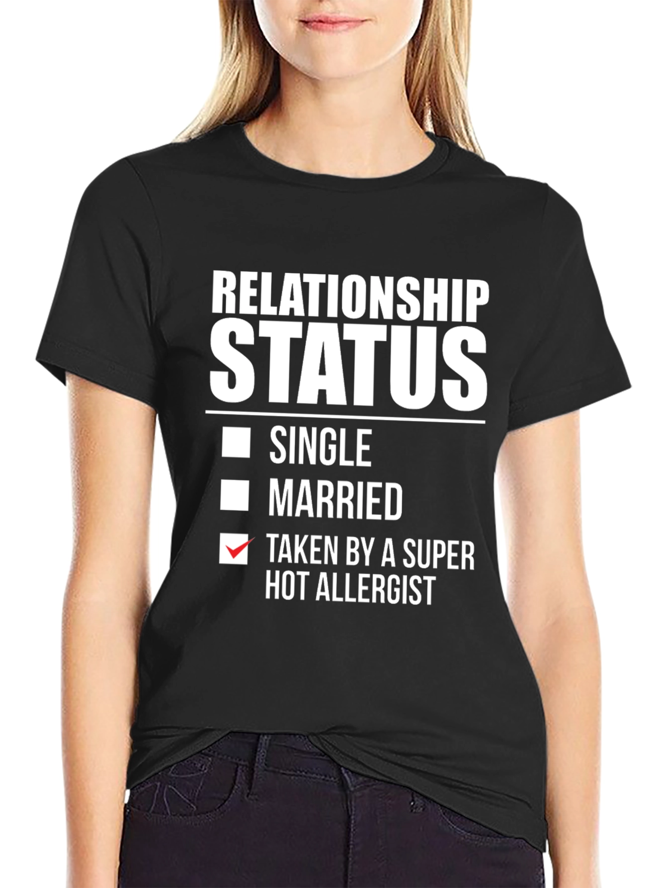 Relationship Status T-Shirt - Hot Allergist