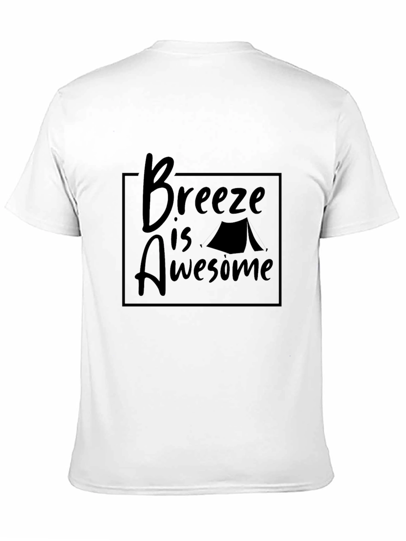 Breeze is Awesome Camping T-Shirt - Stylish Black Tee