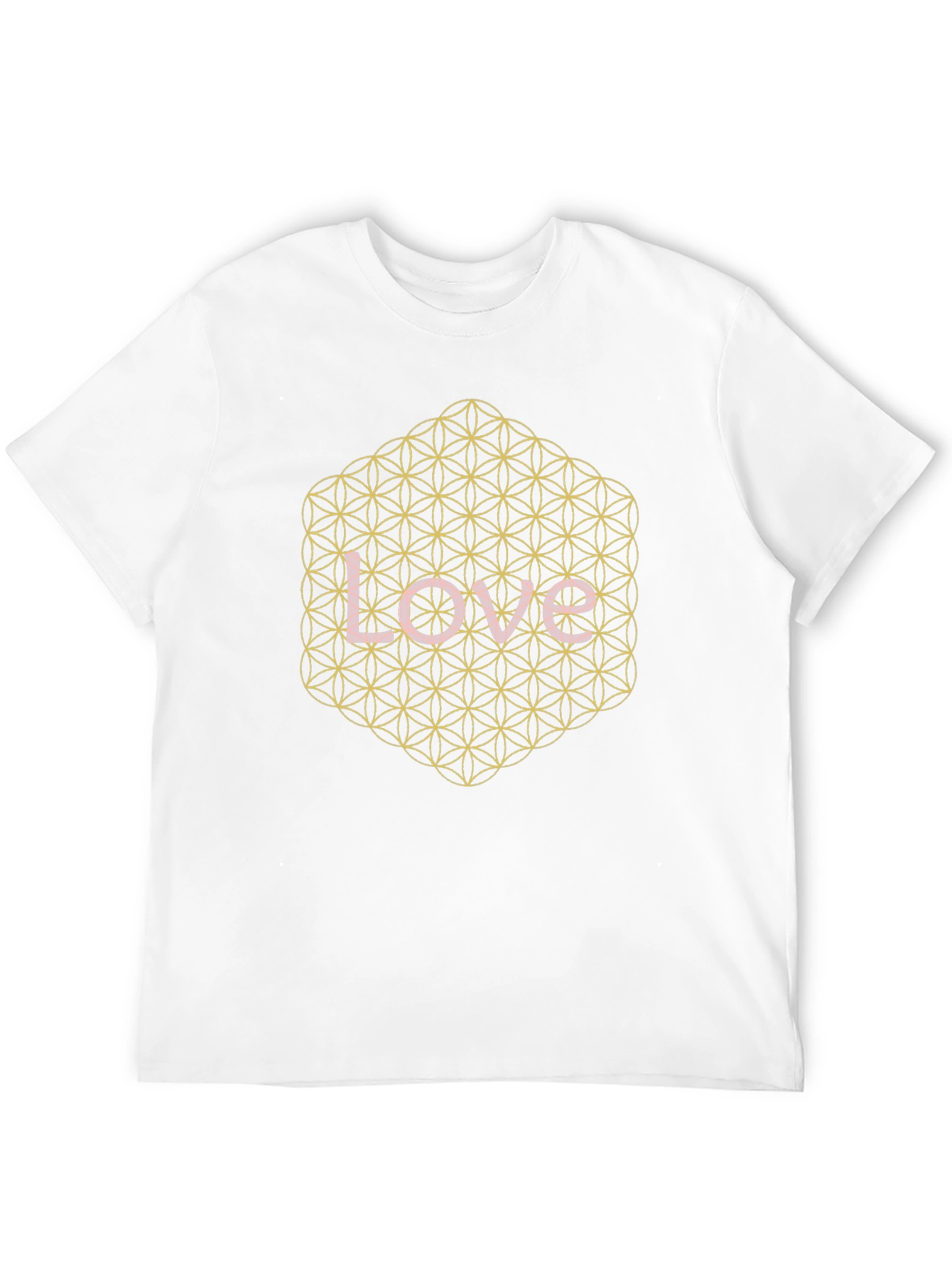 Love Flower of Life Graphic Tee - Black