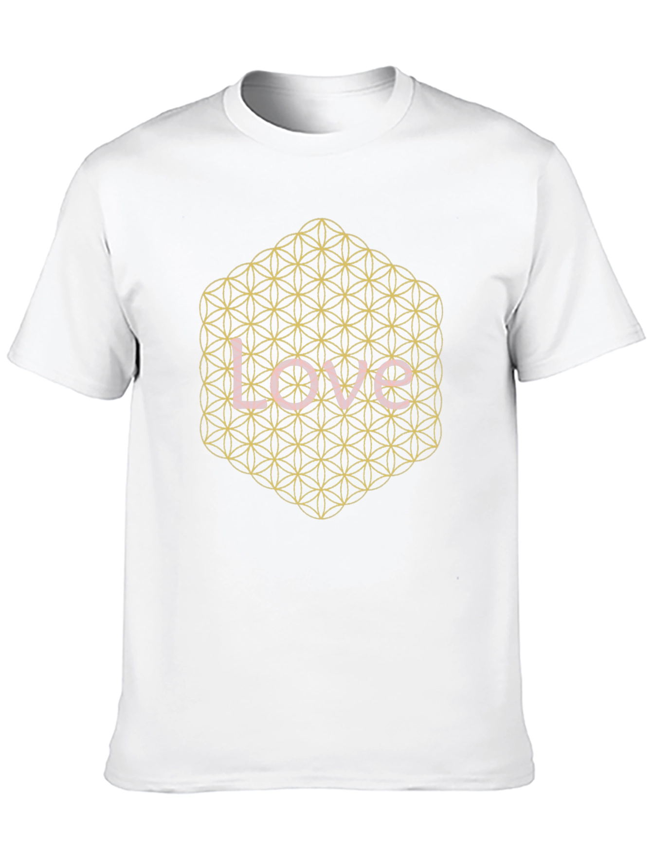 Love Flower of Life Graphic Tee - Black
