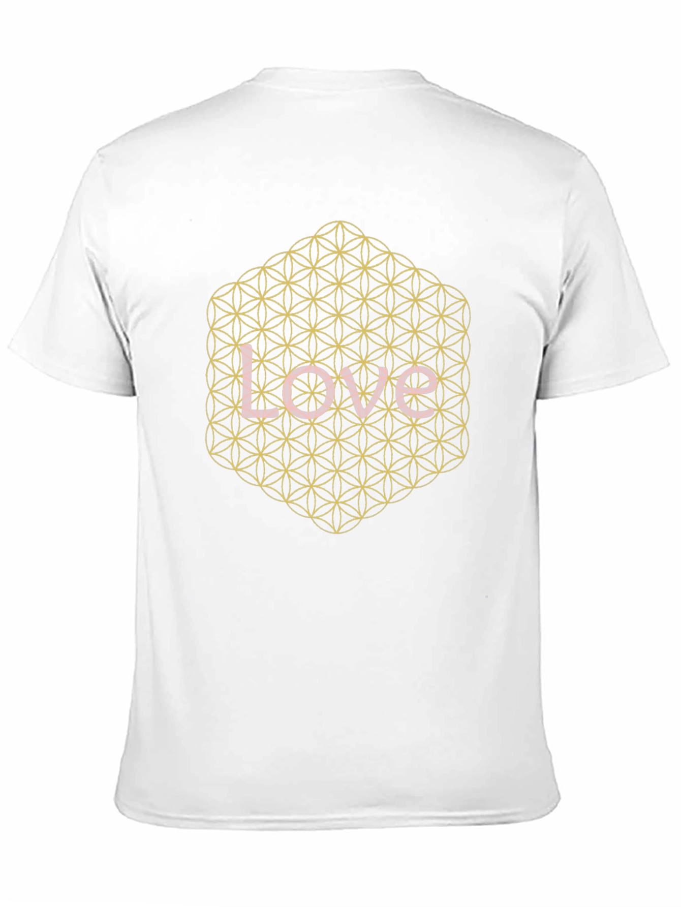 Love Flower of Life Graphic Tee - Black