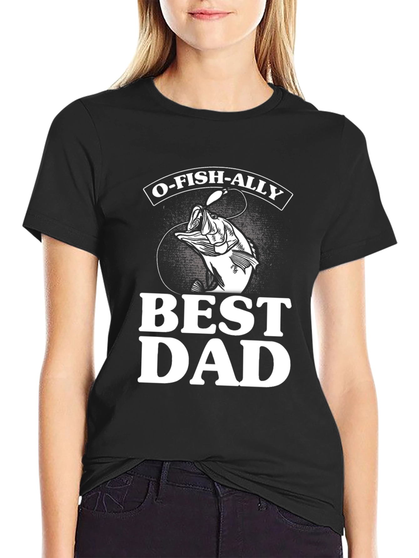 O-FISH-ALLY Best Dad Graphic Tee