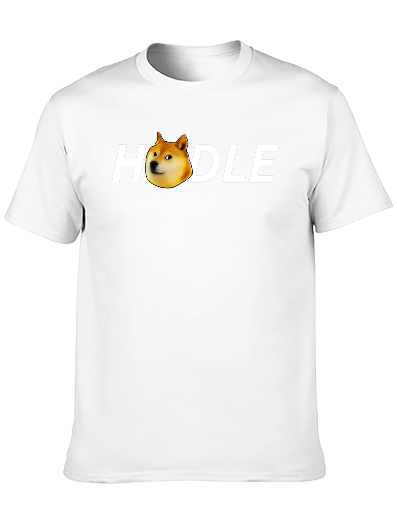 HODLE Doge Black T-Shirt Crypto Meme Tee