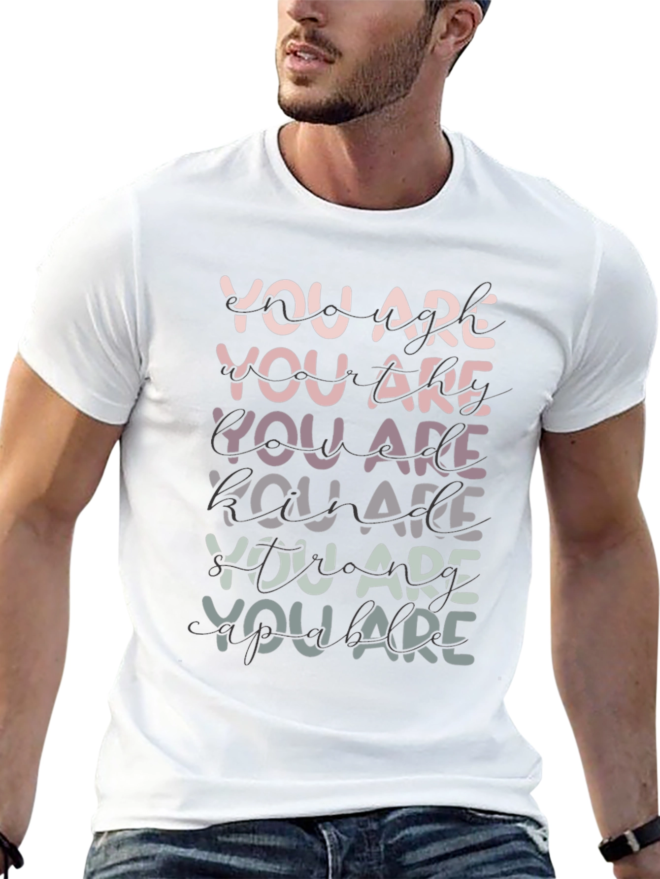 You Are Graphic T-Shirt - Black Trendy Tee