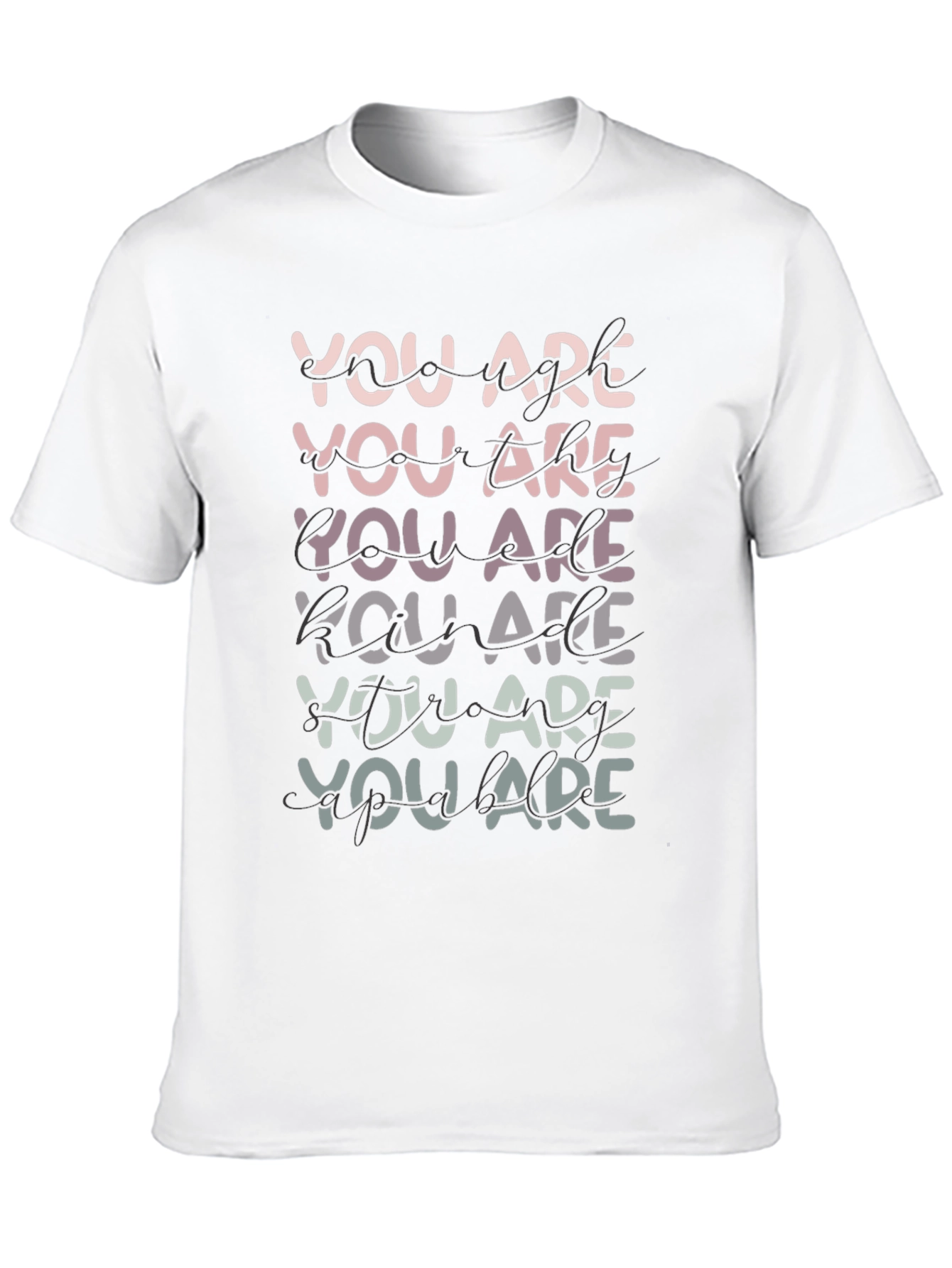 You Are Graphic T-Shirt - Black Trendy Tee