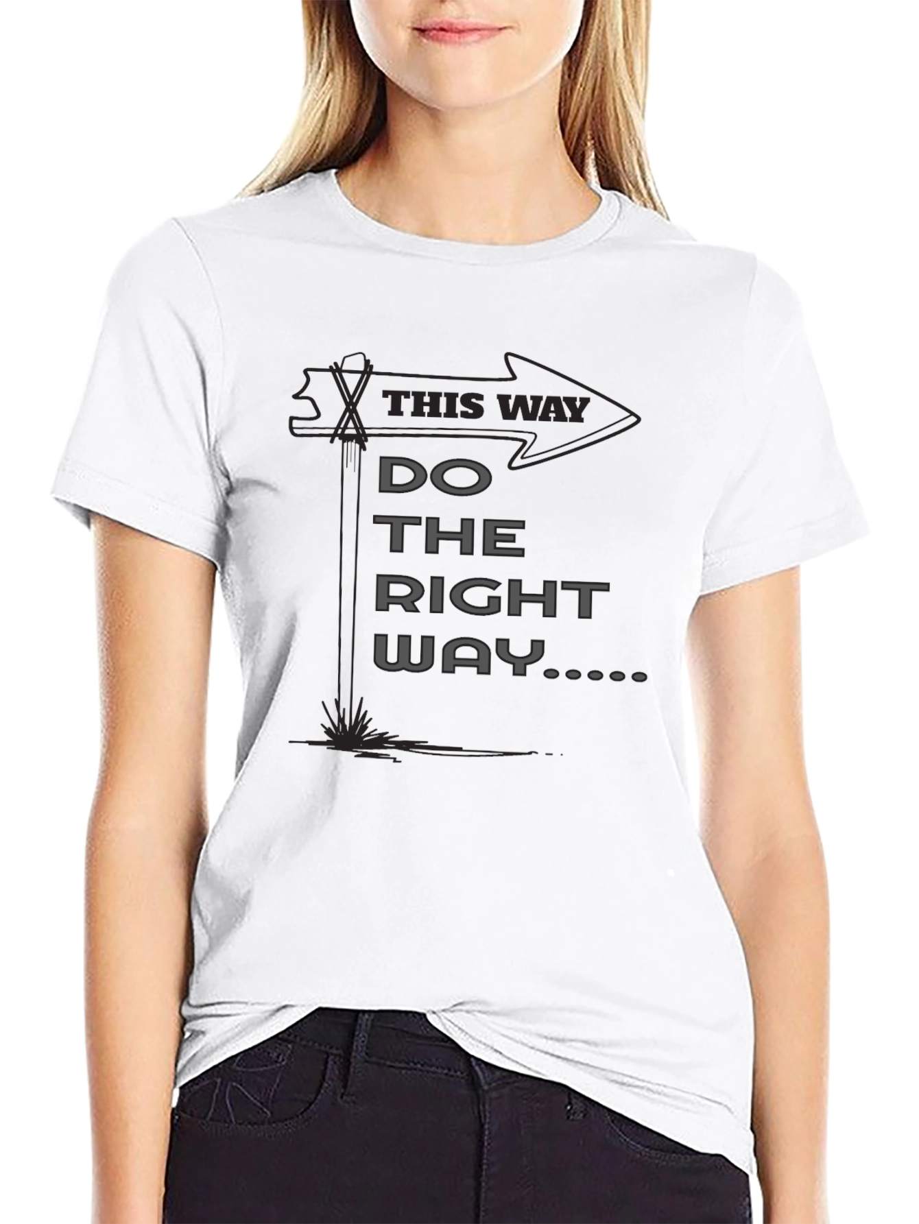 Do the Right Way Graphic Tee - Black