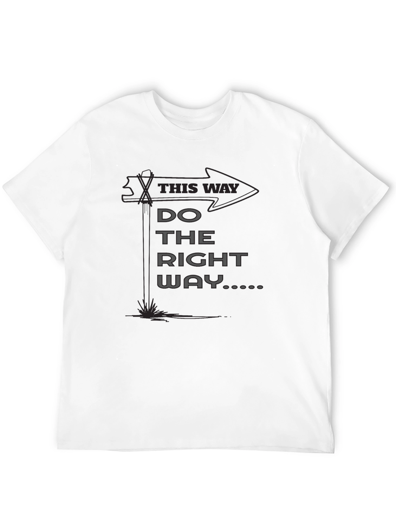 Do the Right Way Graphic Tee - Black