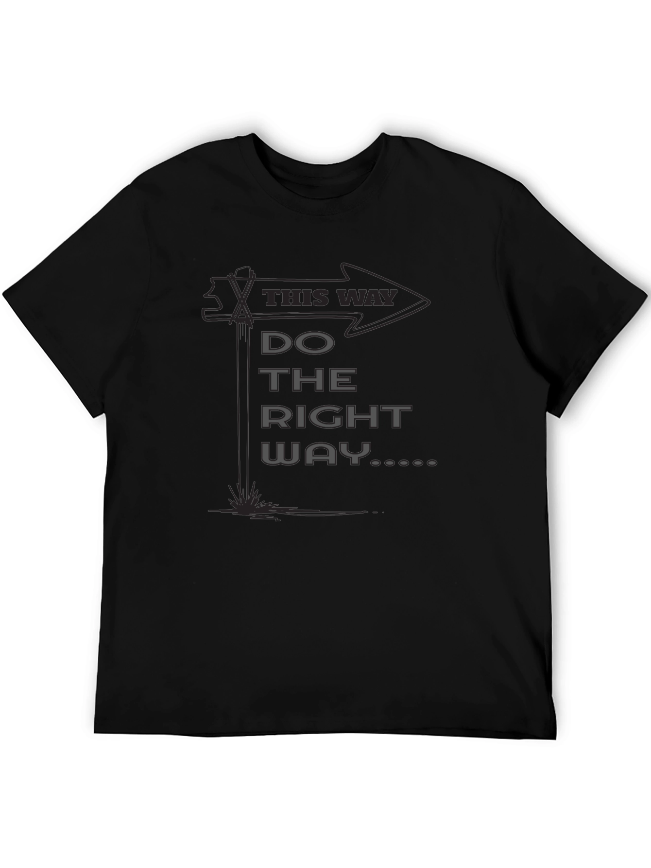 Do the Right Way Graphic Tee - Black