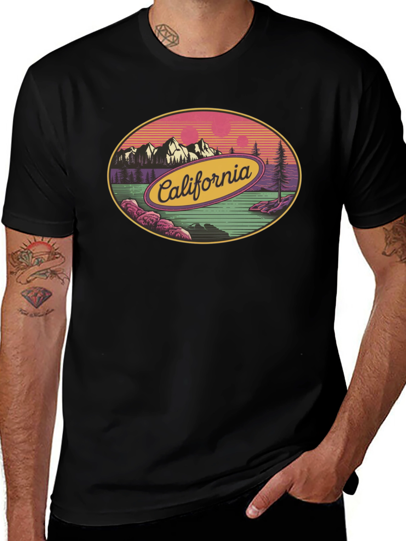 California Graphic Tee - Retro Style