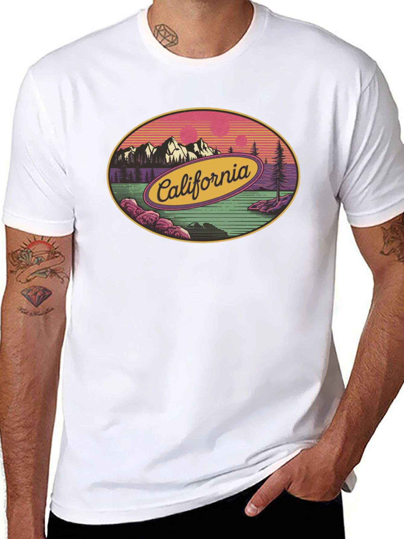 California Graphic Tee - Retro Style