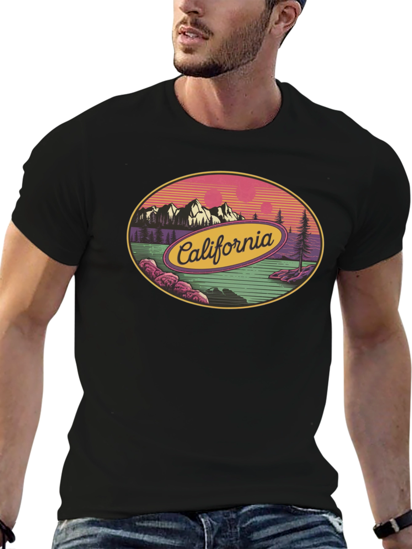 California Graphic Tee - Retro Style