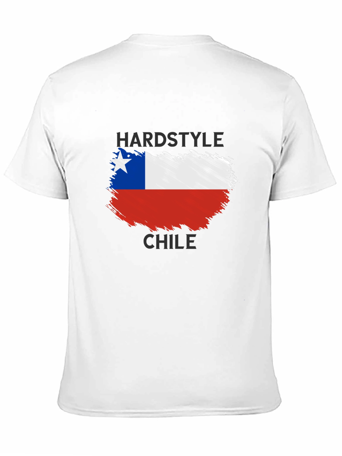 Hardstyle Chile Flag Black T-Shirt
