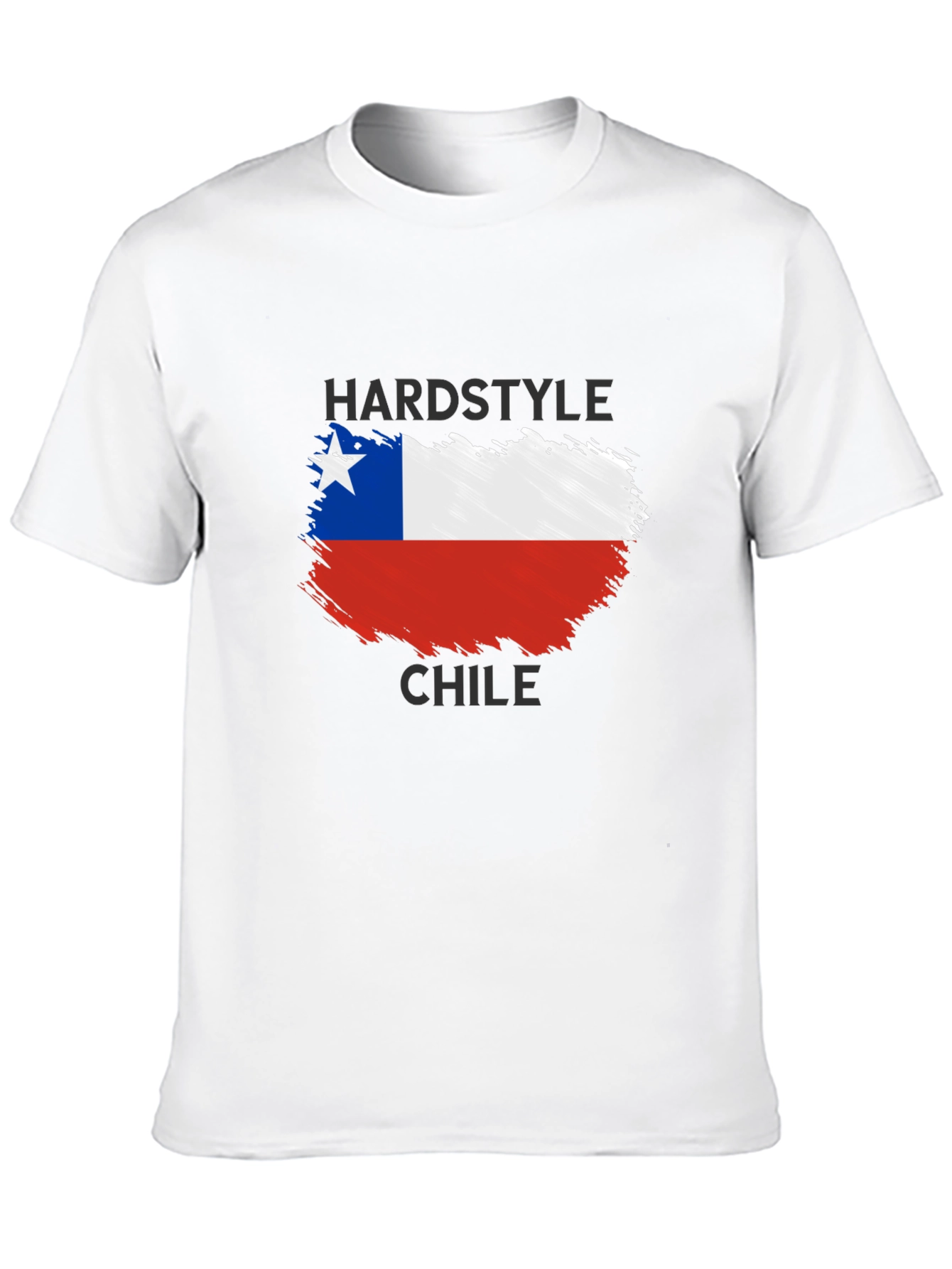 Hardstyle Chile Flag Black T-Shirt