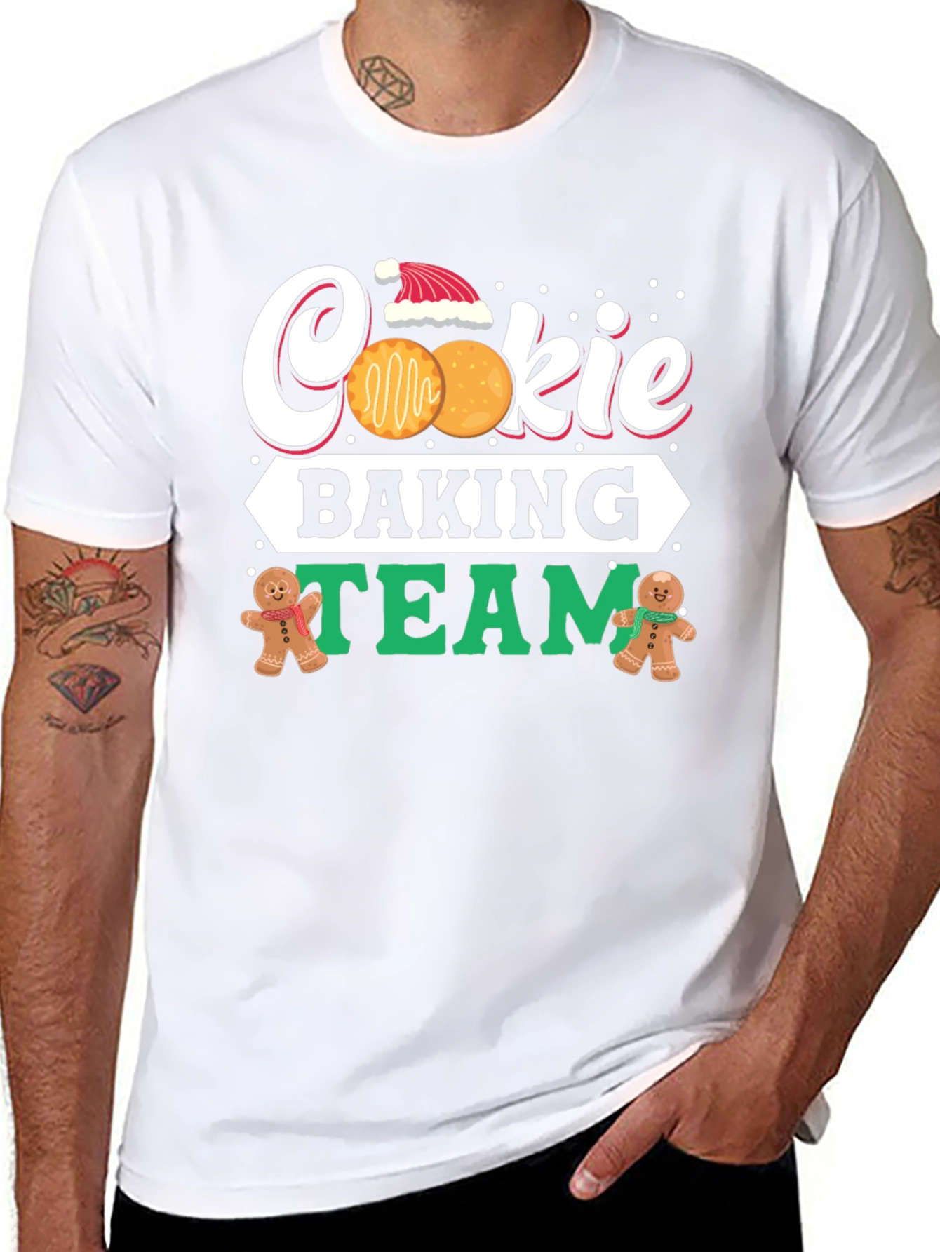 Cookie Baking Team Holiday Graphic T-Shirt