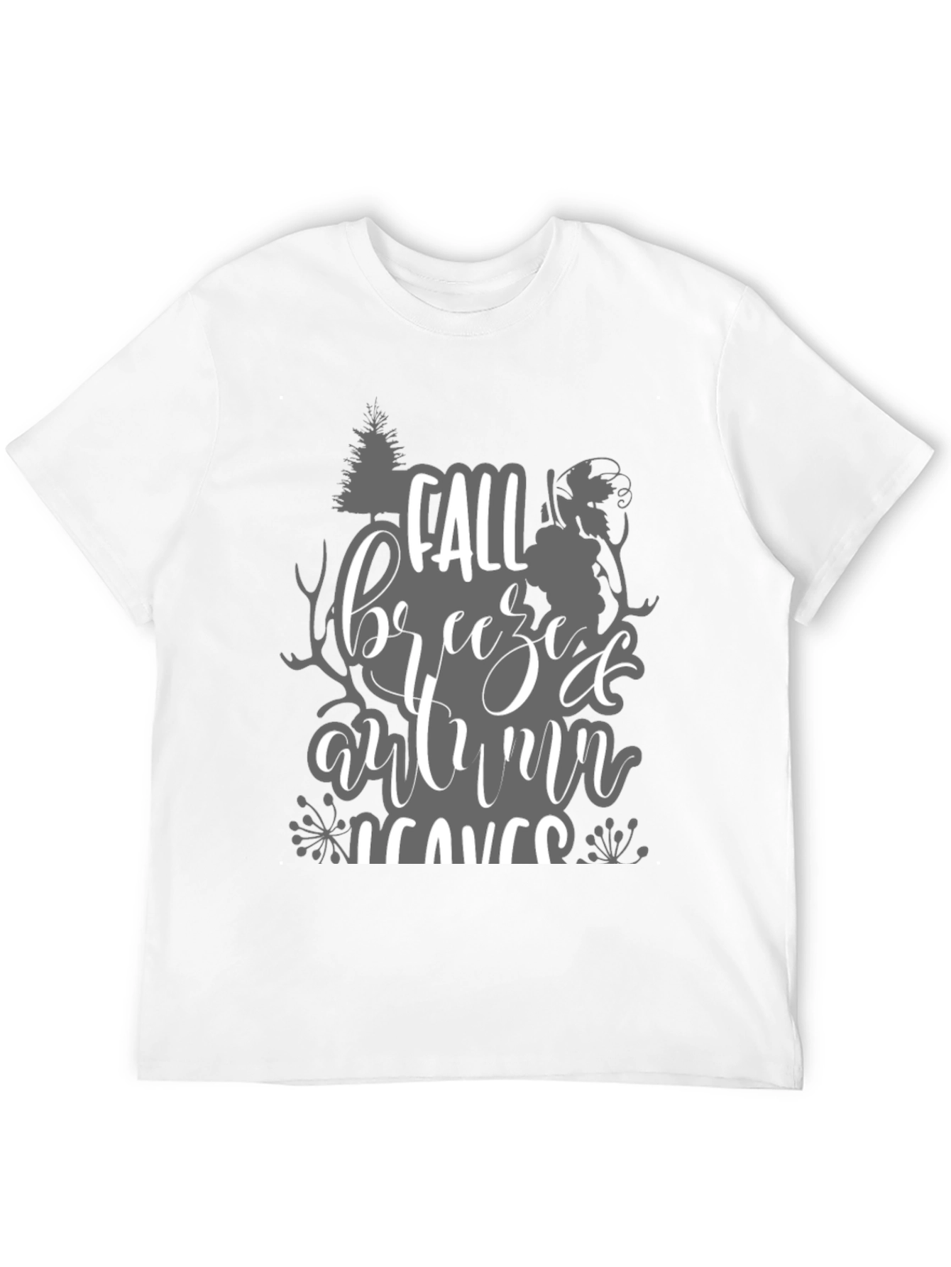Fall Breeze Autumn Leaves Graphic T-Shirt