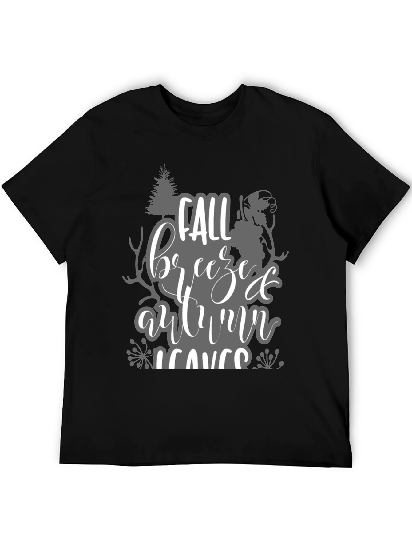 Fall Breeze Autumn Leaves Graphic T-Shirt