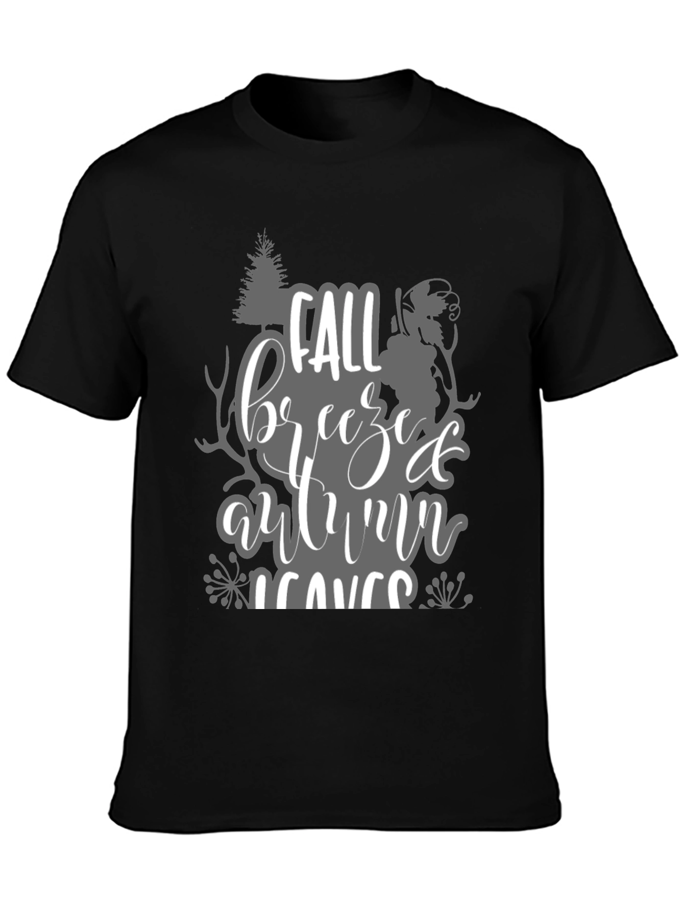 Fall Breeze Autumn Leaves Graphic T-Shirt