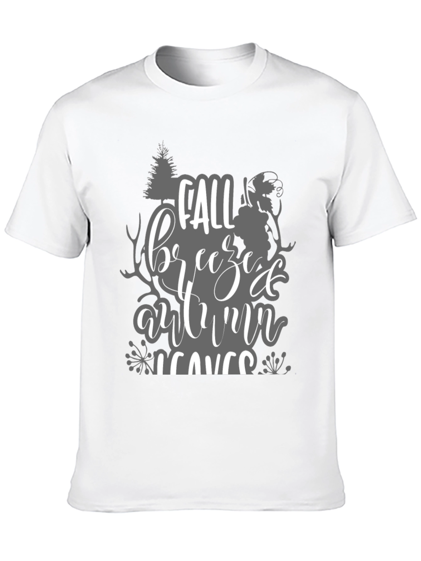 Fall Breeze Autumn Leaves Graphic T-Shirt