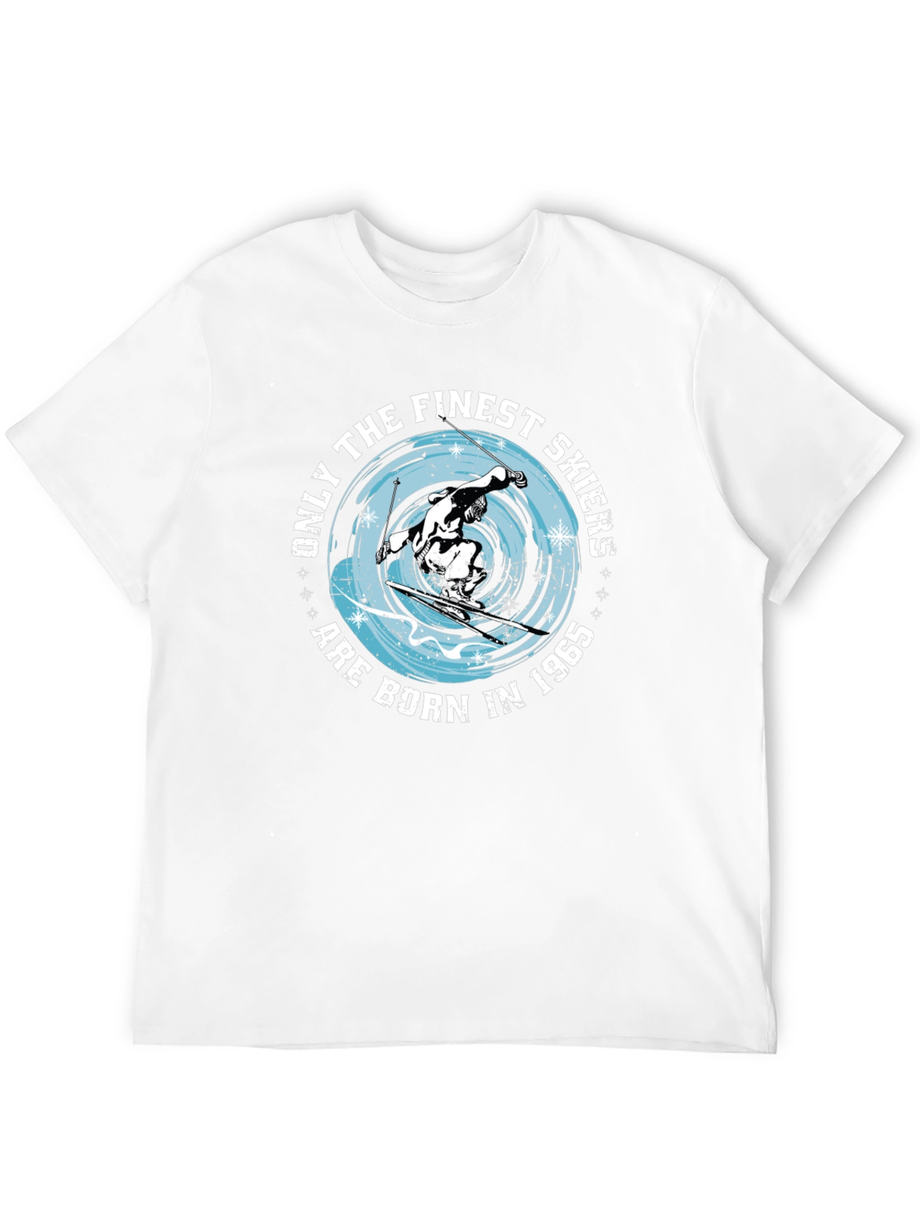 Finest Skiers Born in 1965 Black T-Shirt
