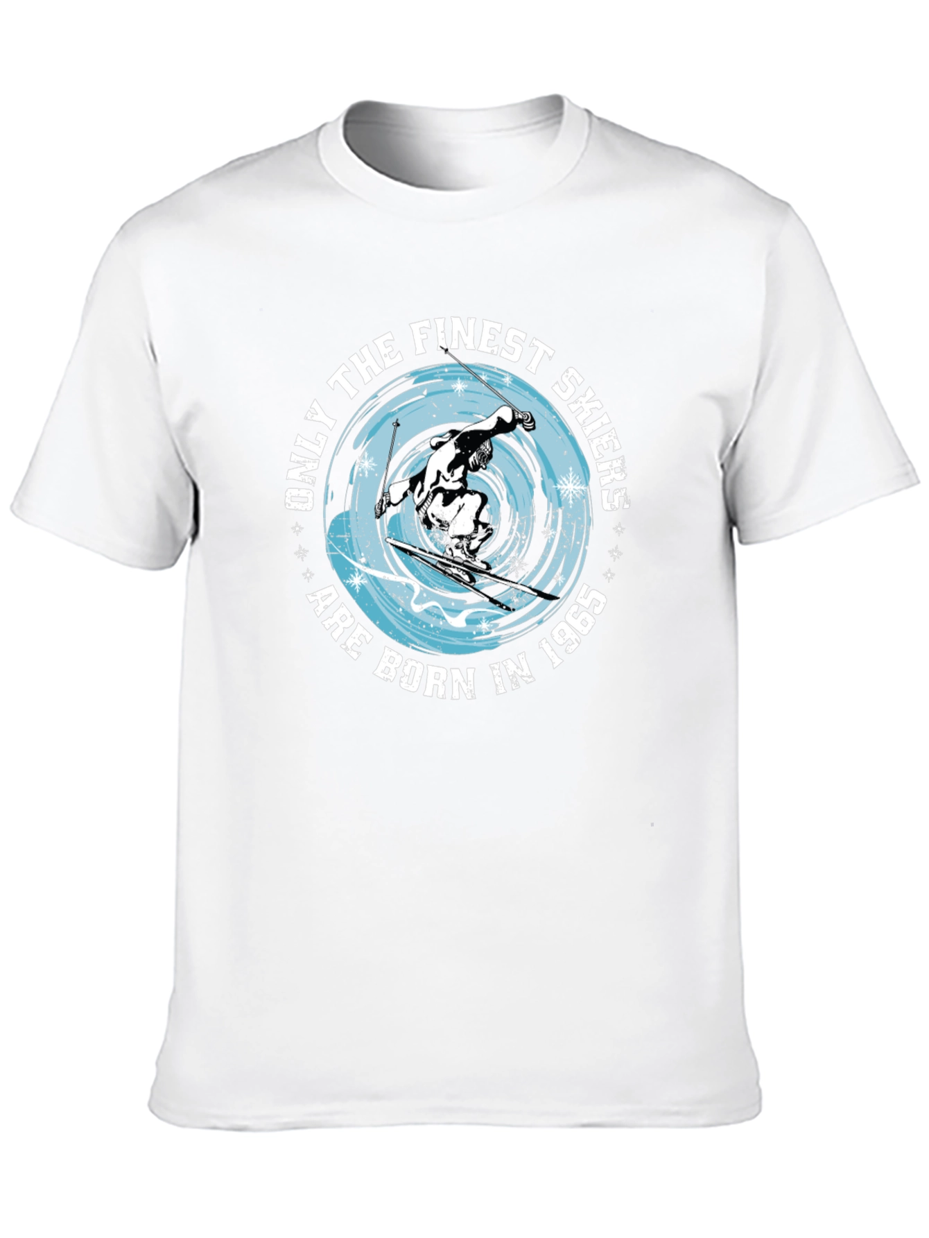 Finest Skiers Born in 1965 Black T-Shirt