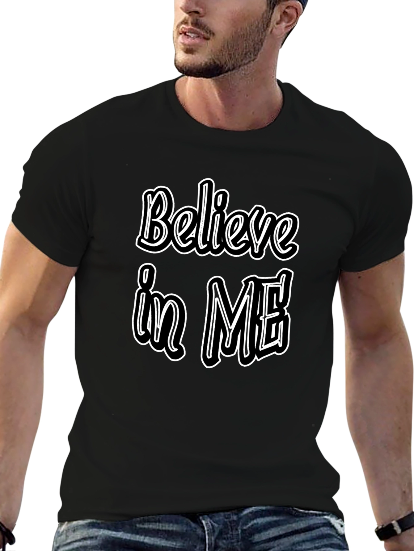 Believe In Me Graphic Tee - Stylish Menswear