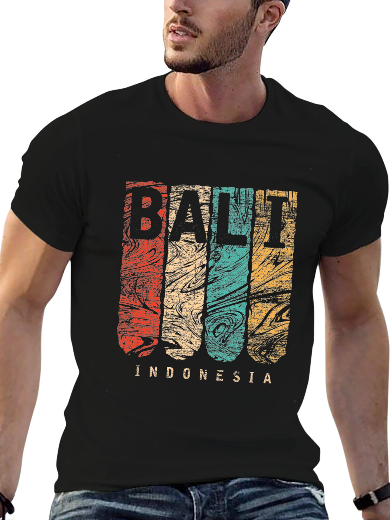 Bali Indonesia Retro Graphic T-Shirt