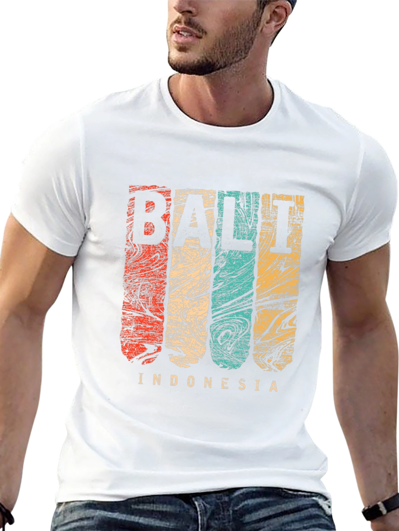 Bali Indonesia Retro Graphic T-Shirt