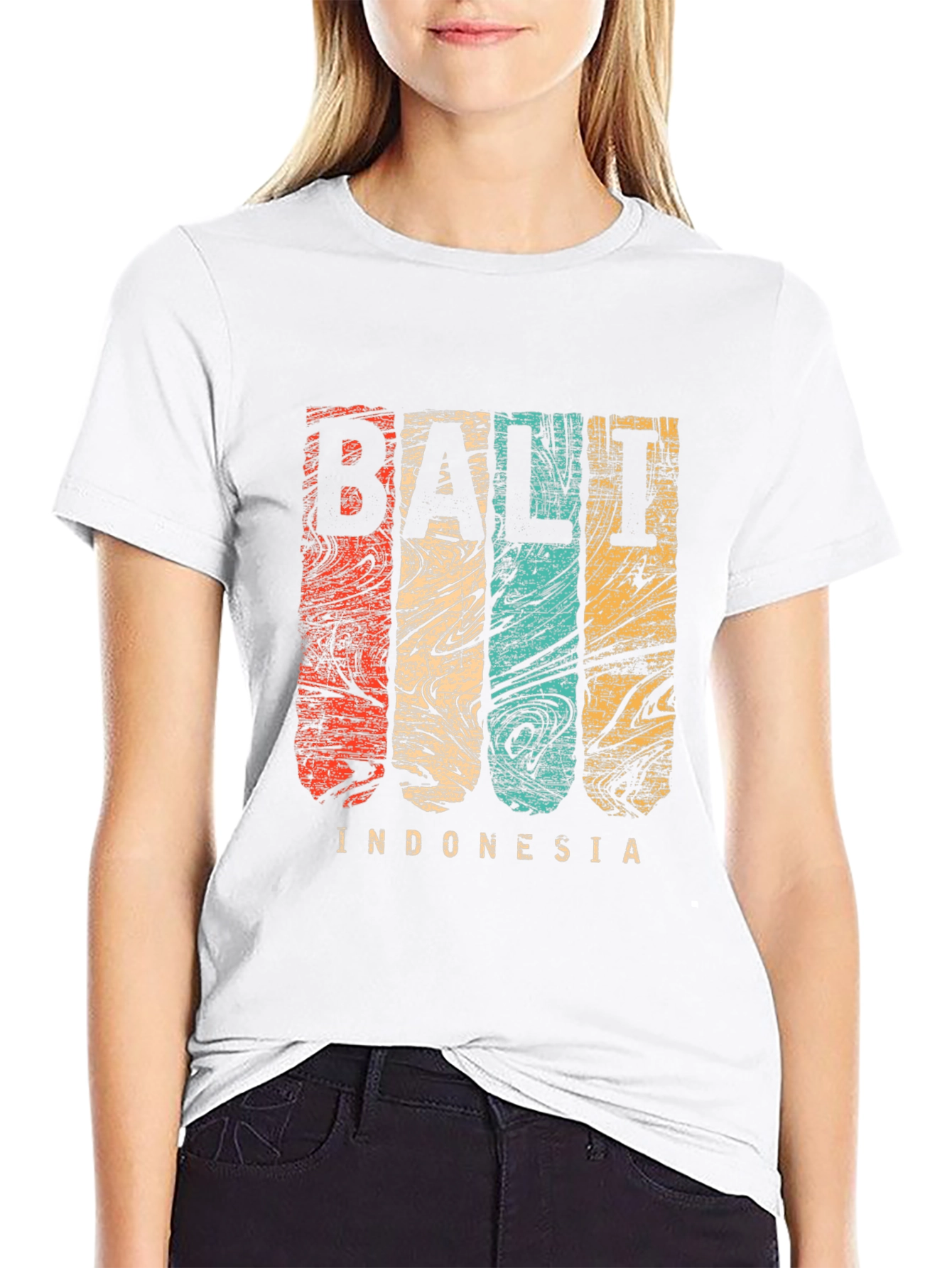 Bali Indonesia Retro Graphic T-Shirt