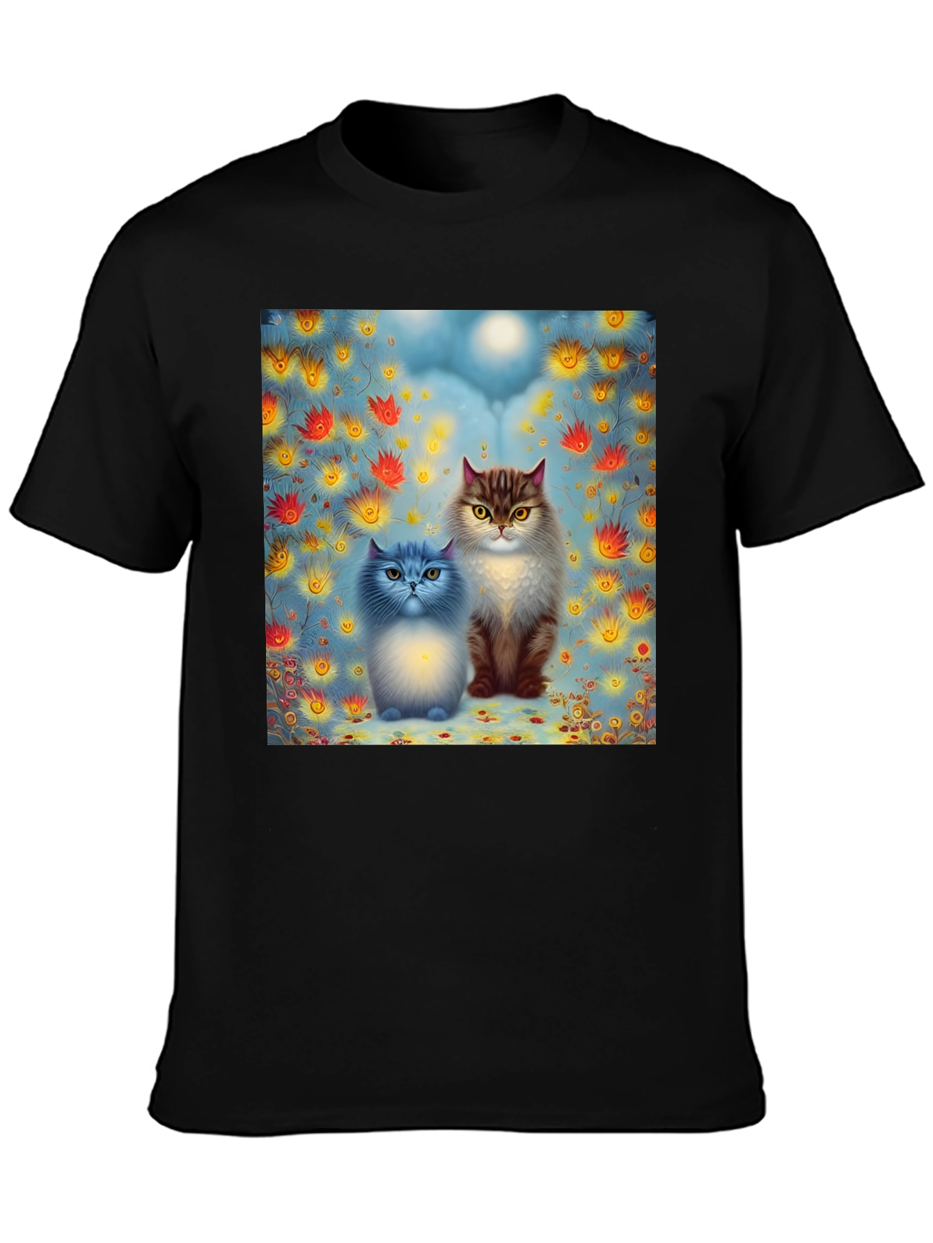 Cats in Bloom Graphic Tee