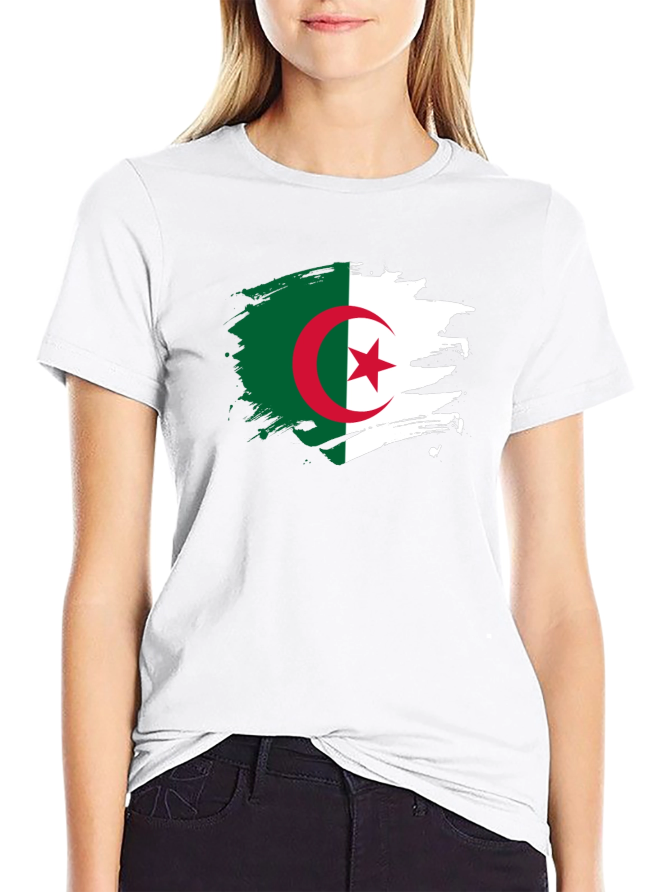 Algeria Flag Black T-Shirt - Show Your Pride!