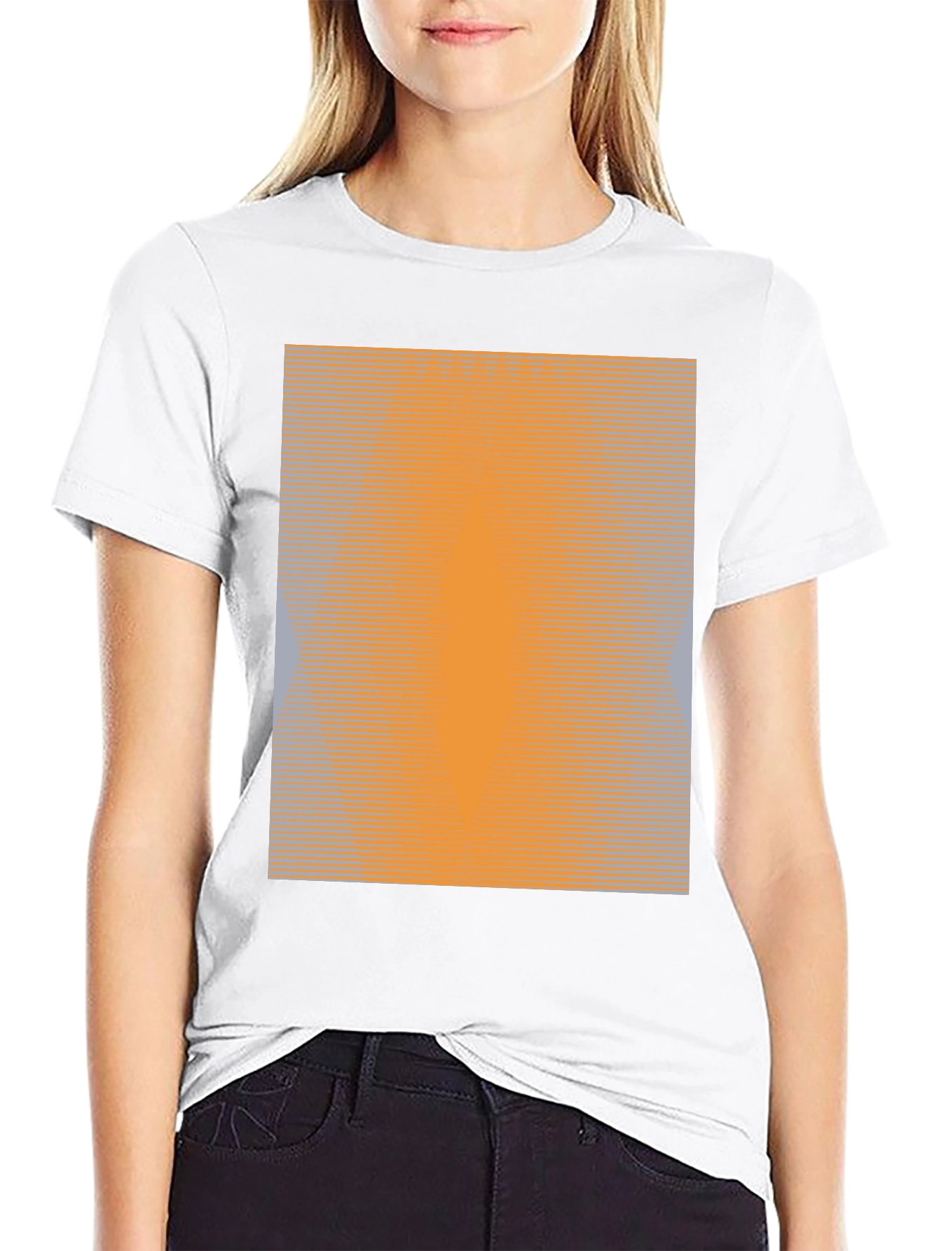 Gradient Pattern Black T-Shirt - Modern Casual Wear