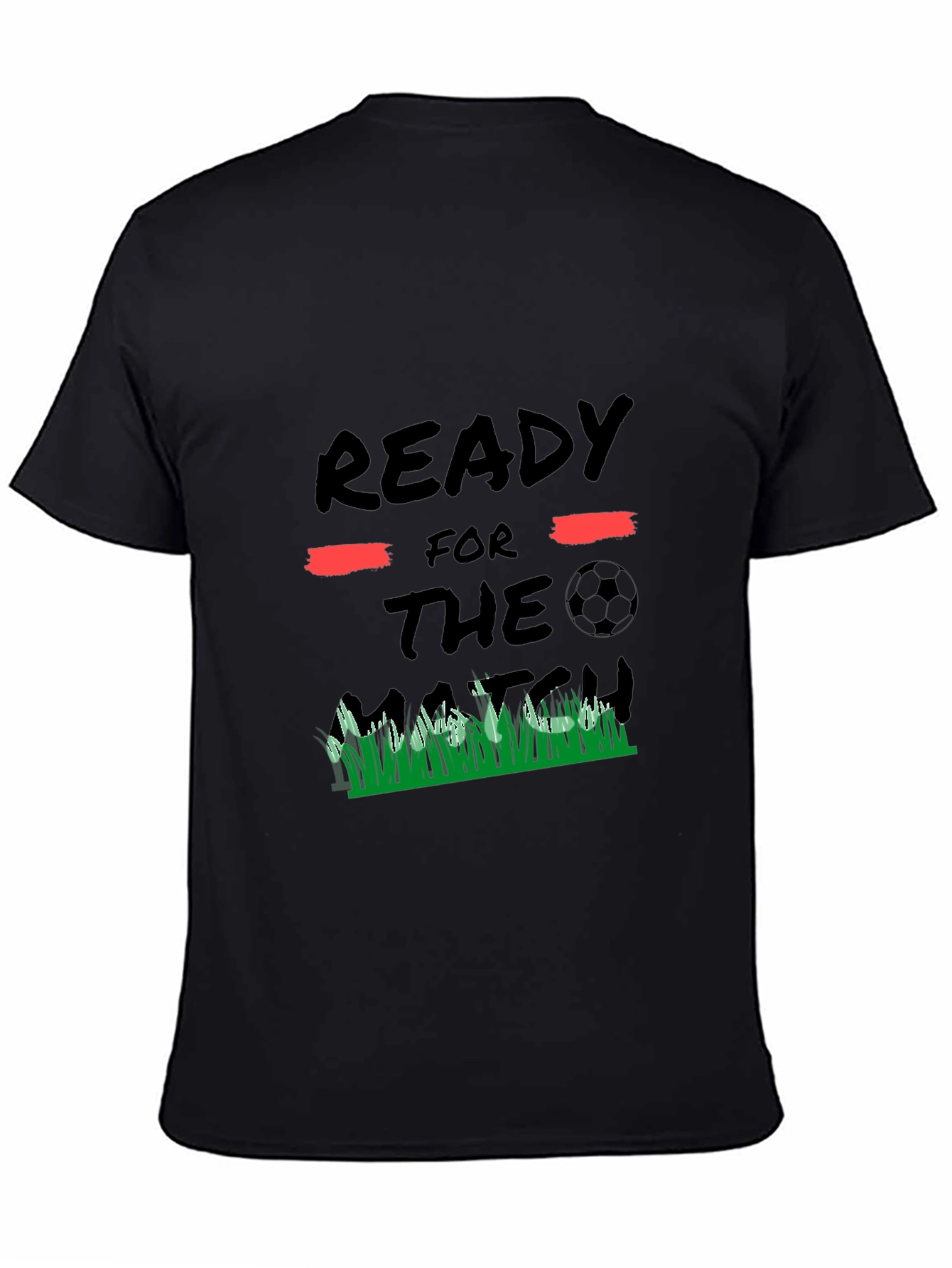Ready for the Match Black Graphic Tee
