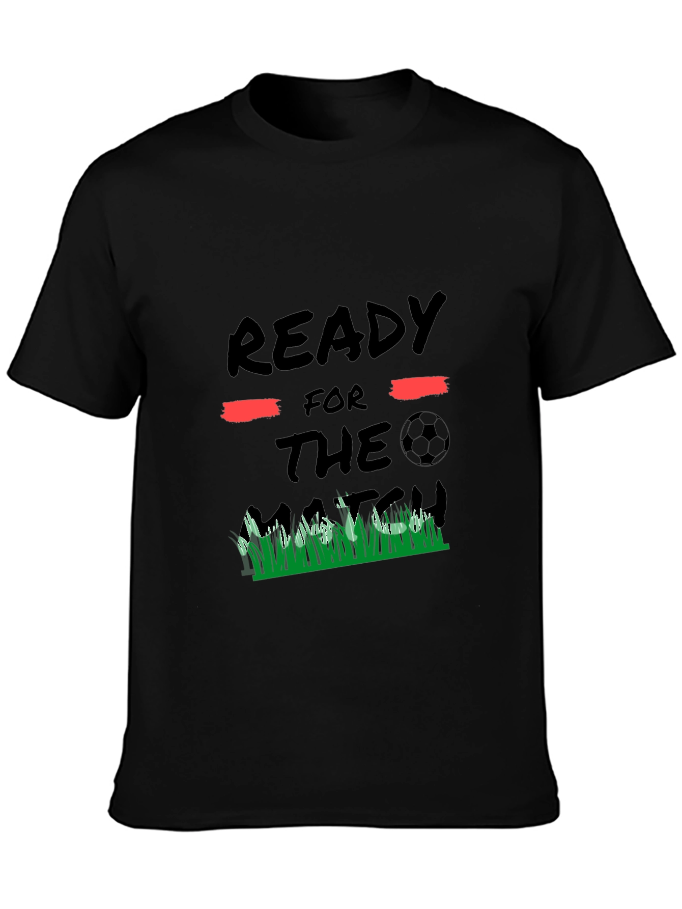Ready for the Match Black Graphic Tee