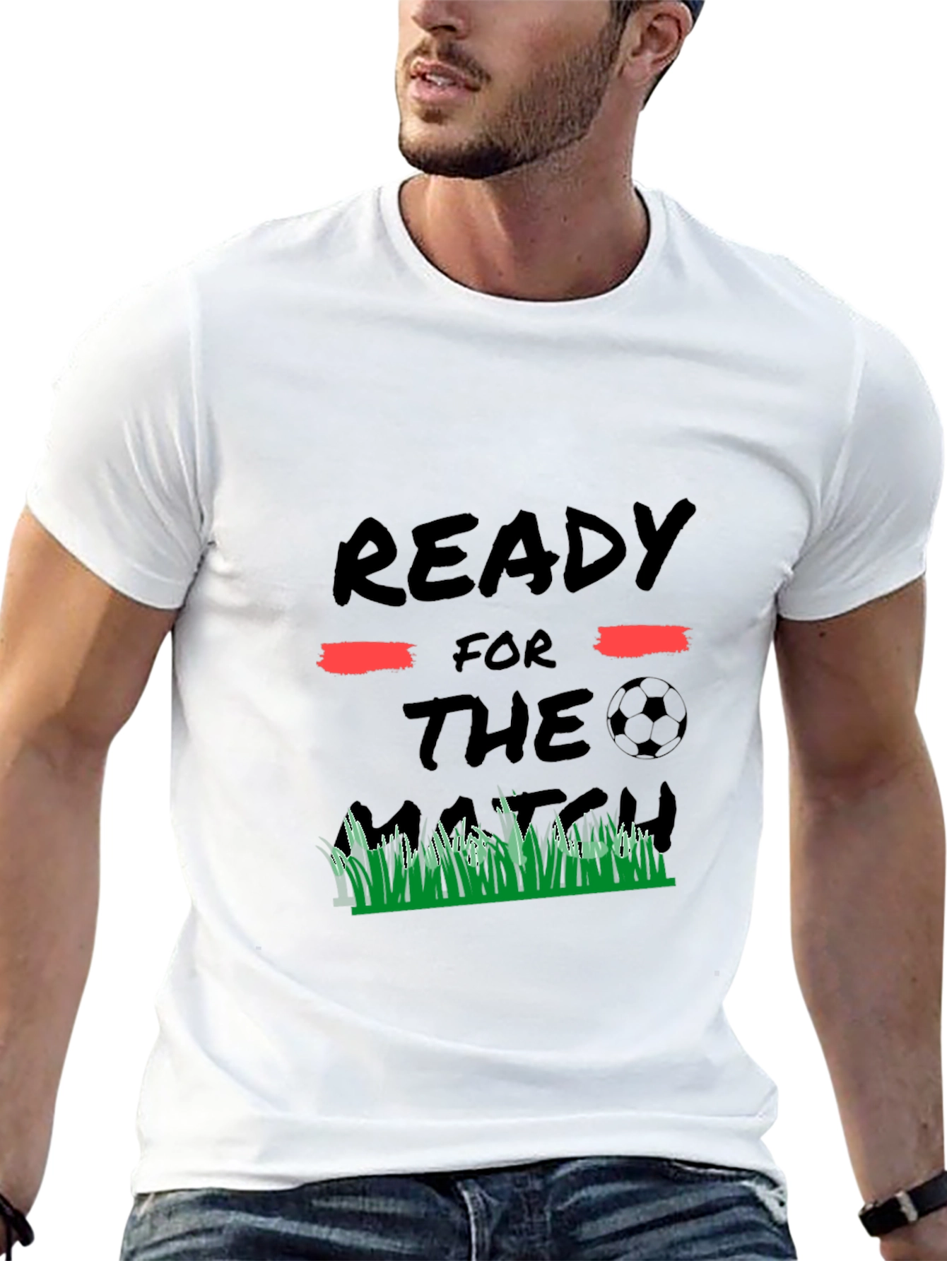 Ready for the Match Black Graphic Tee