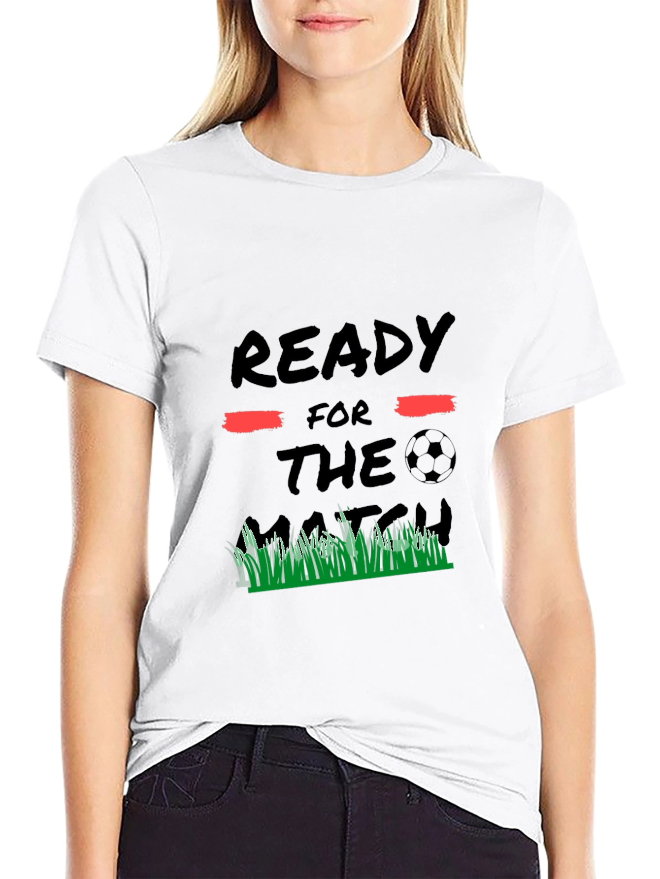 Ready for the Match Black Graphic Tee